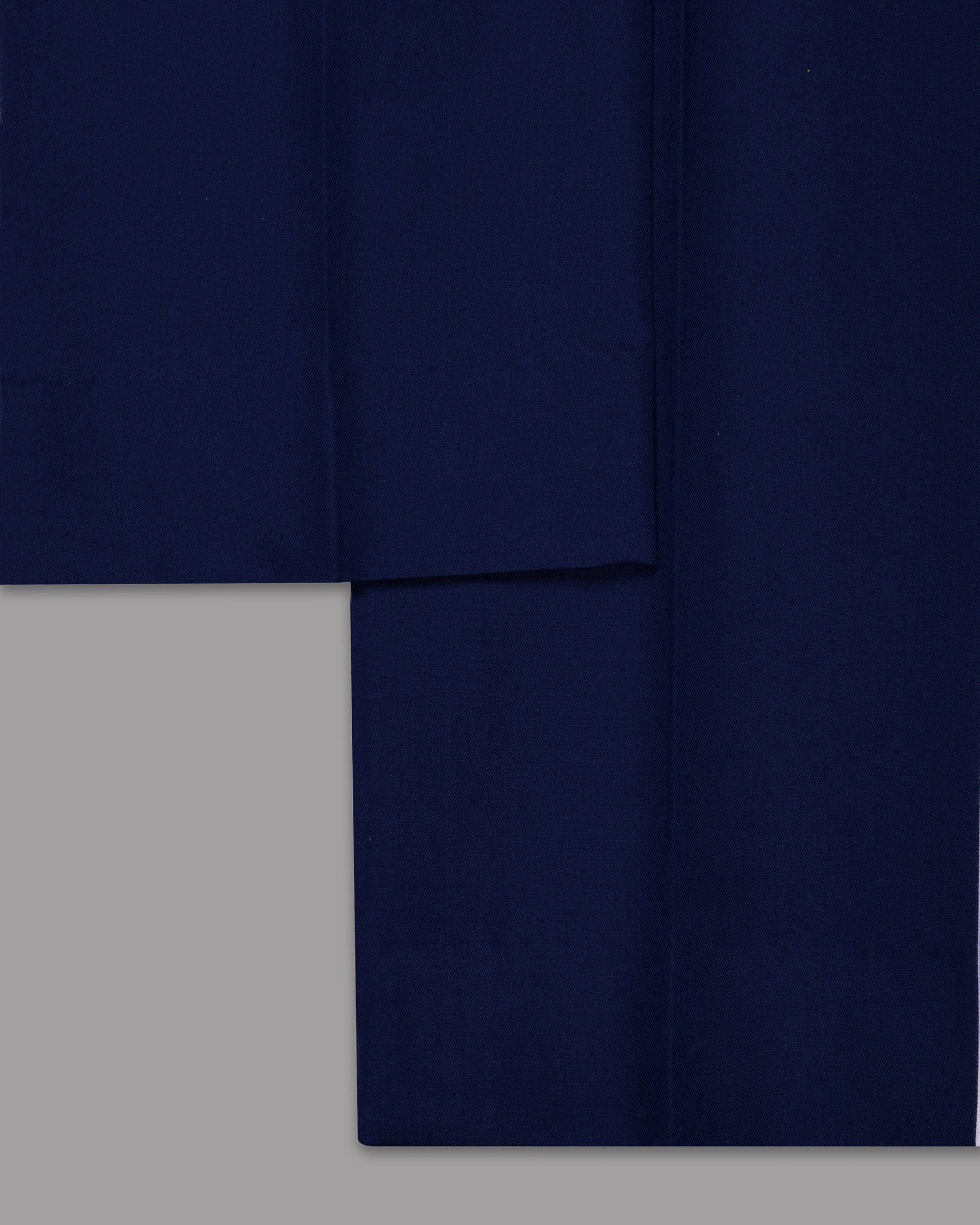 Space Blue Subtle Sheen with White Border Patterned Suit