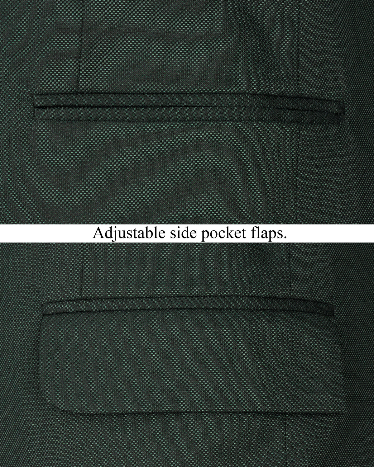 Heavy Metal Dark Green Single Breasted Suit