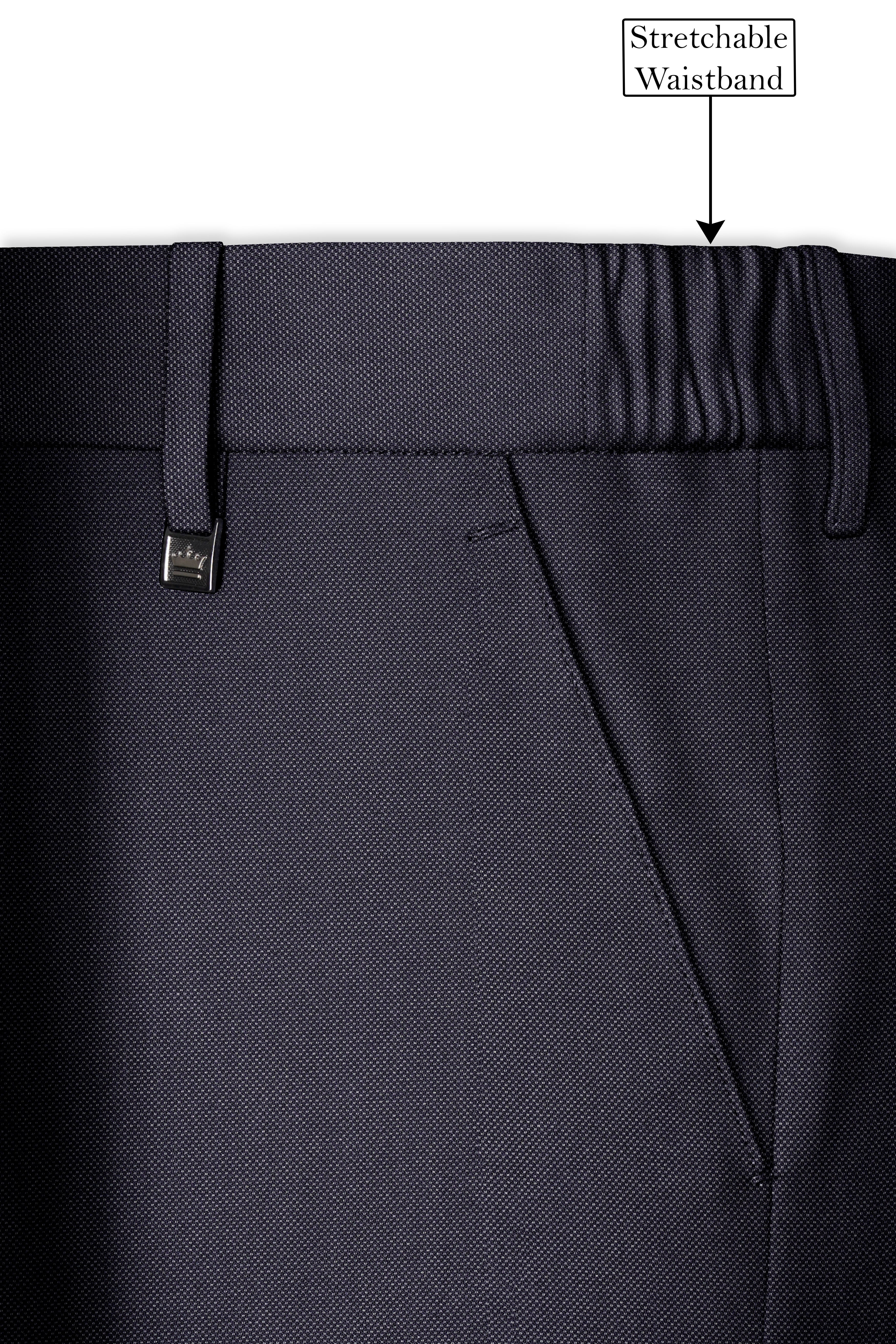 Fuscous Gray Cross Placket Bandhgala Suit