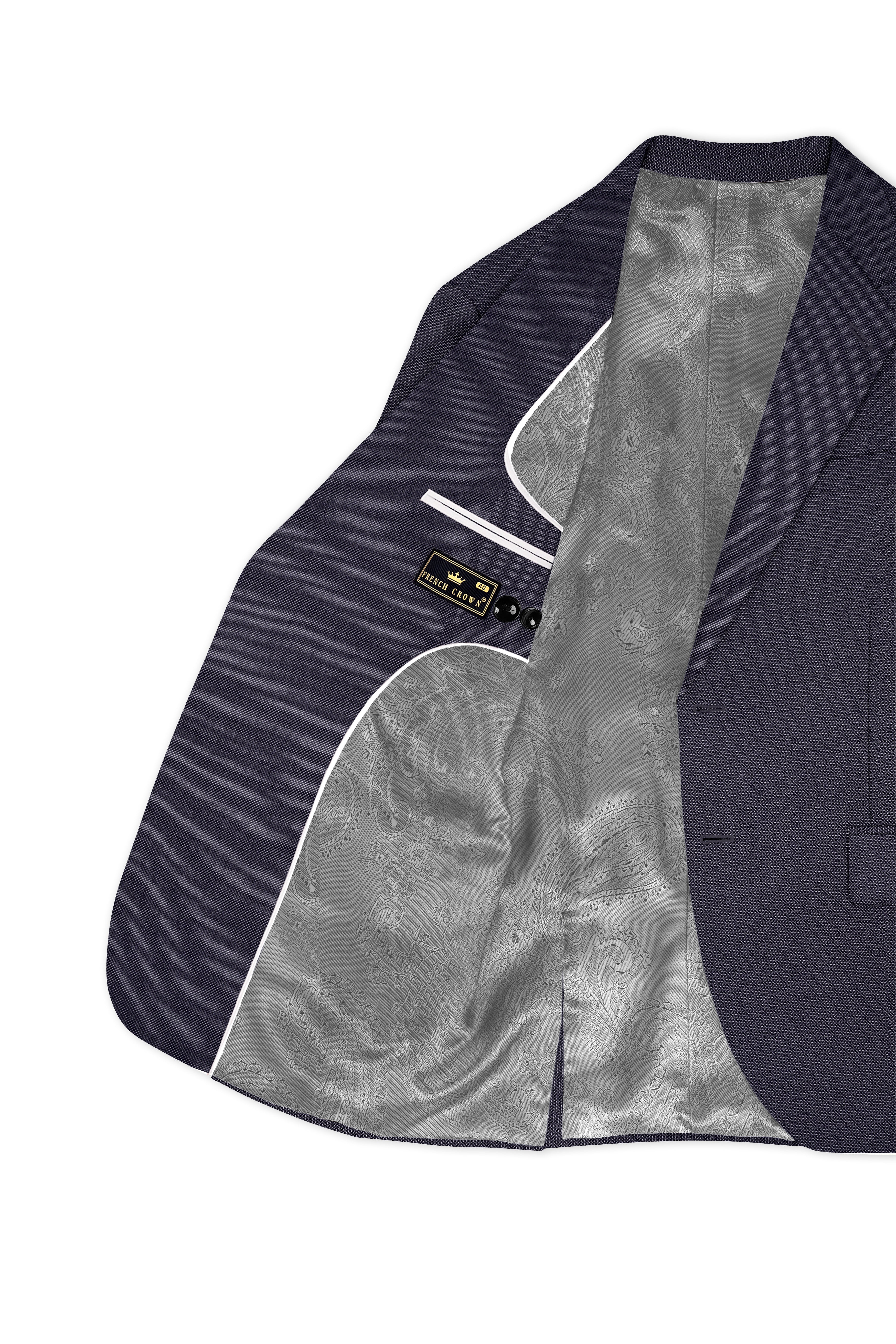 Fuscous Grey Single Breasted Suit