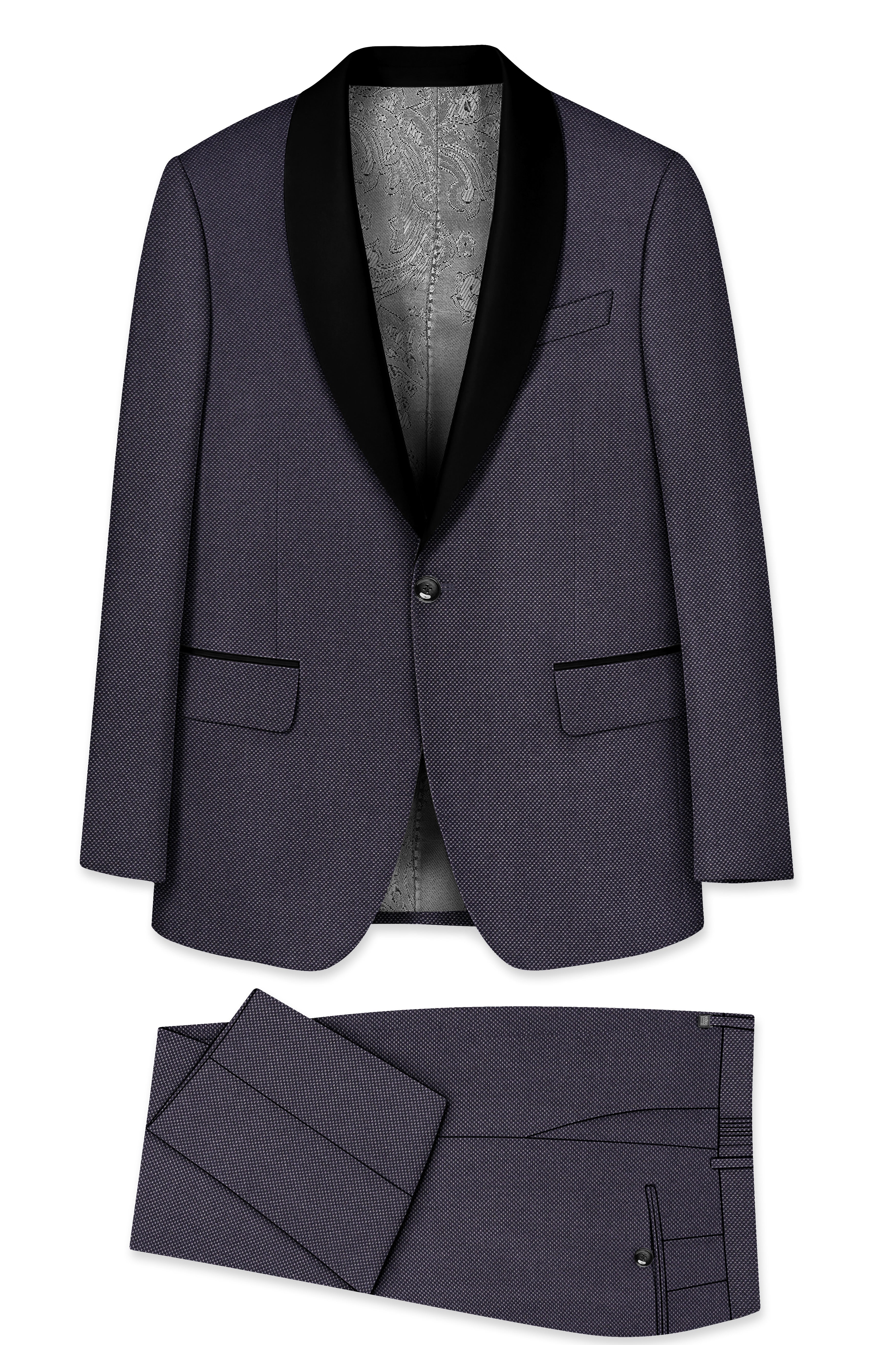 Fuscous Grey Tuxedo Suit