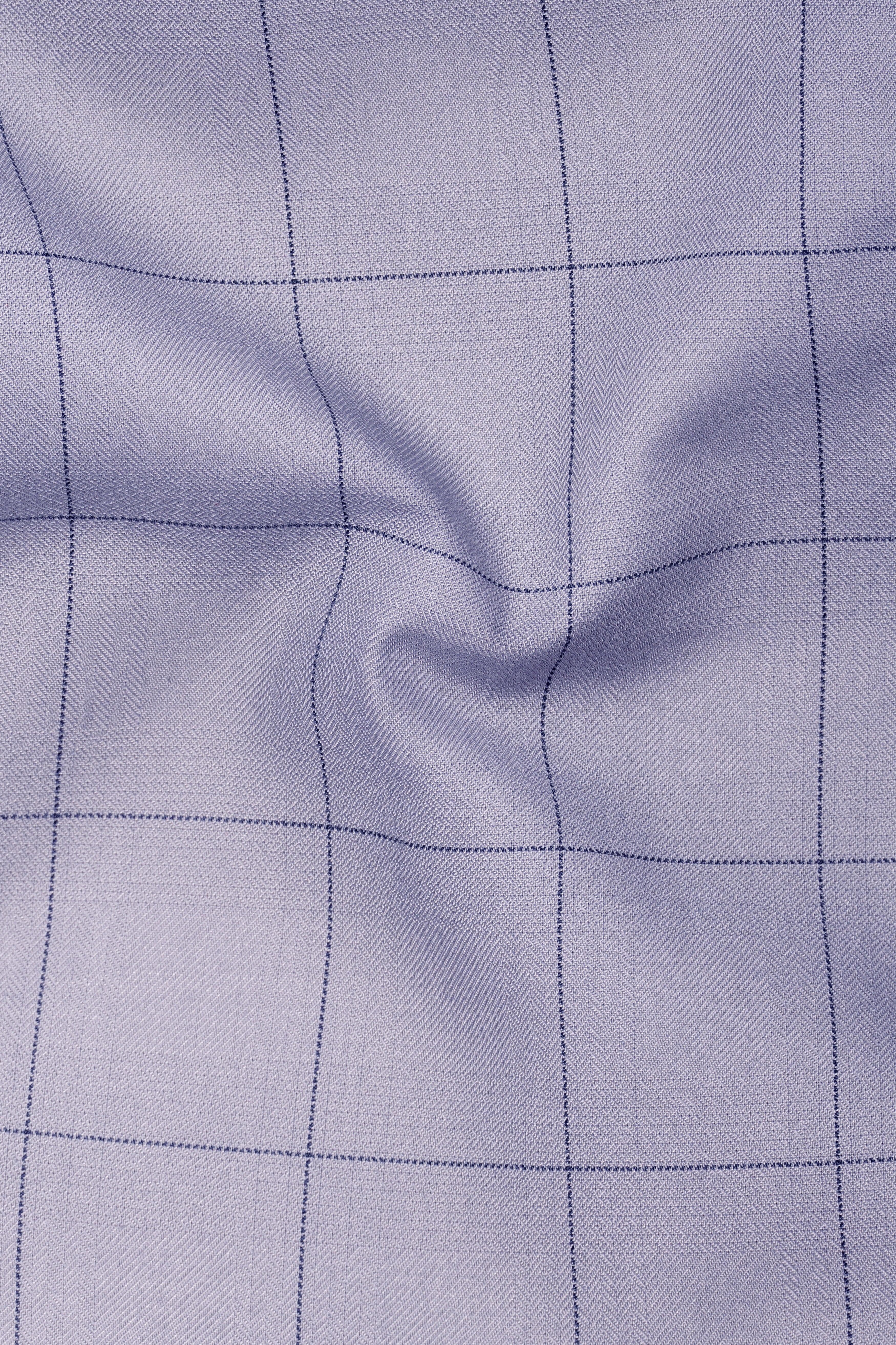 Regent Gray Windowpane Single Breasted Suit