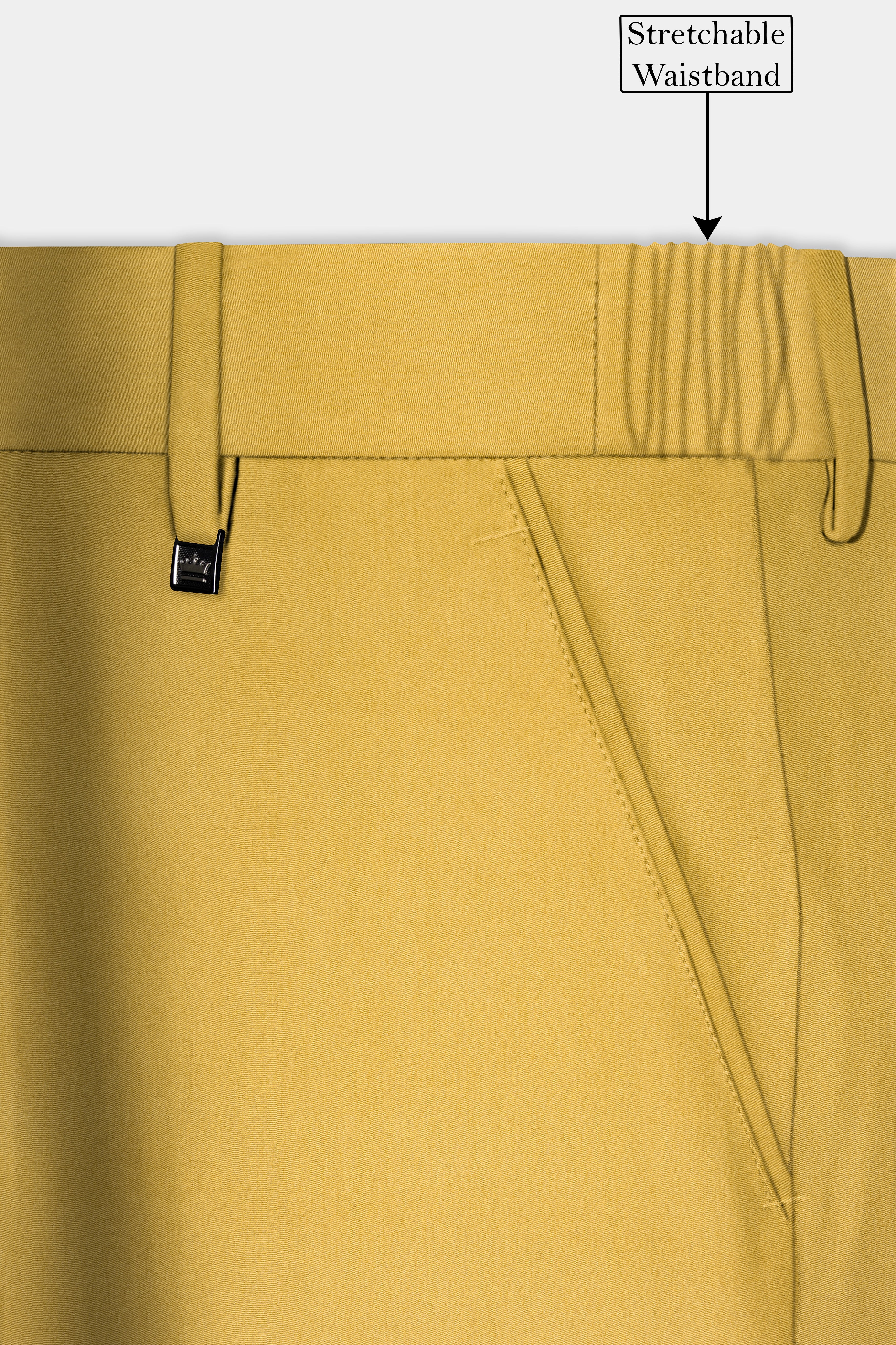 Sycamore Yellow Premium Cotton Cross Placket Bandhgala Suit