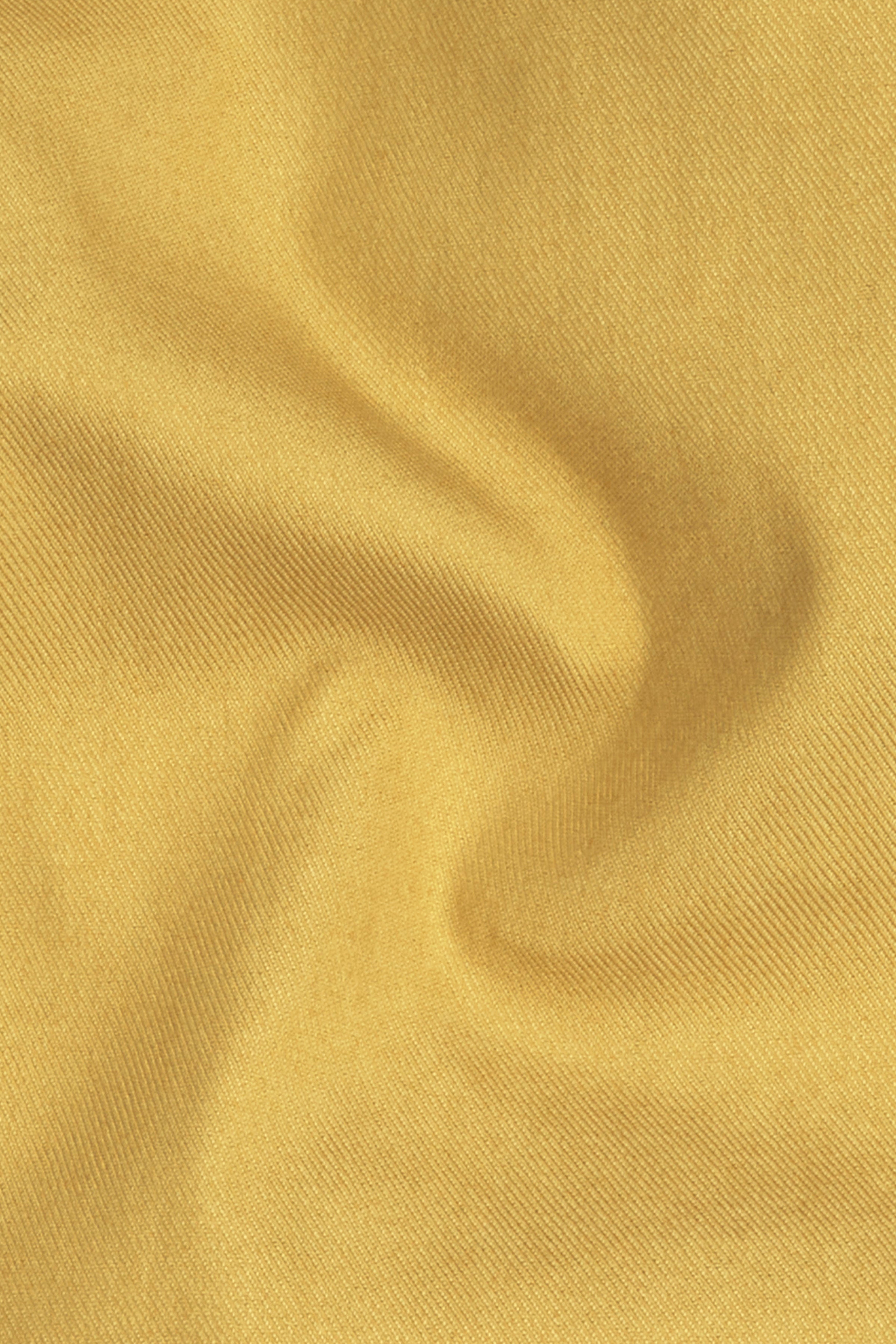 Sycamore Yellow Premium Cotton Cross Placket Bandhgala Suit