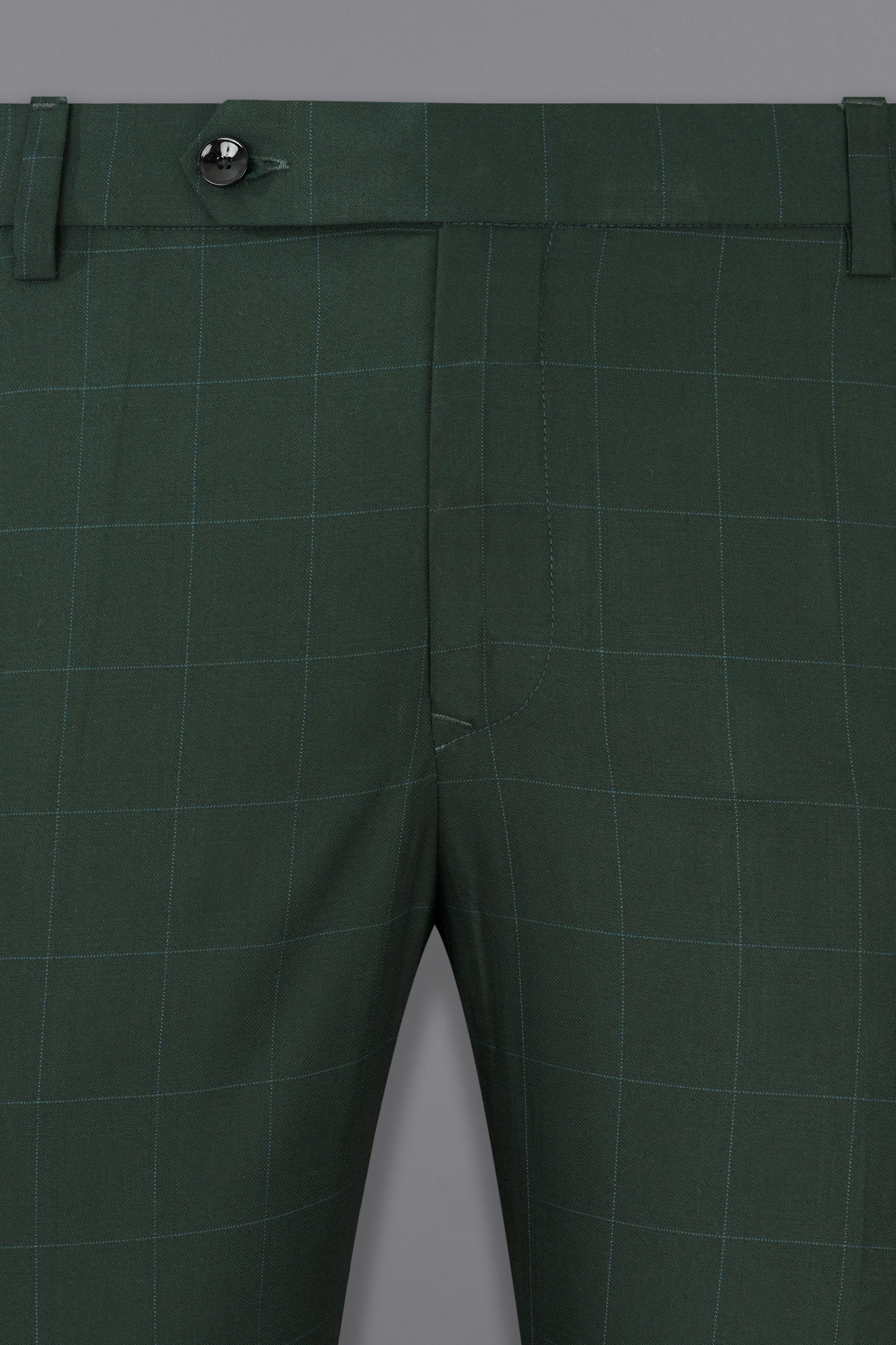 Gunmetal Green Subtle Windowpane Tuxedo Suit
