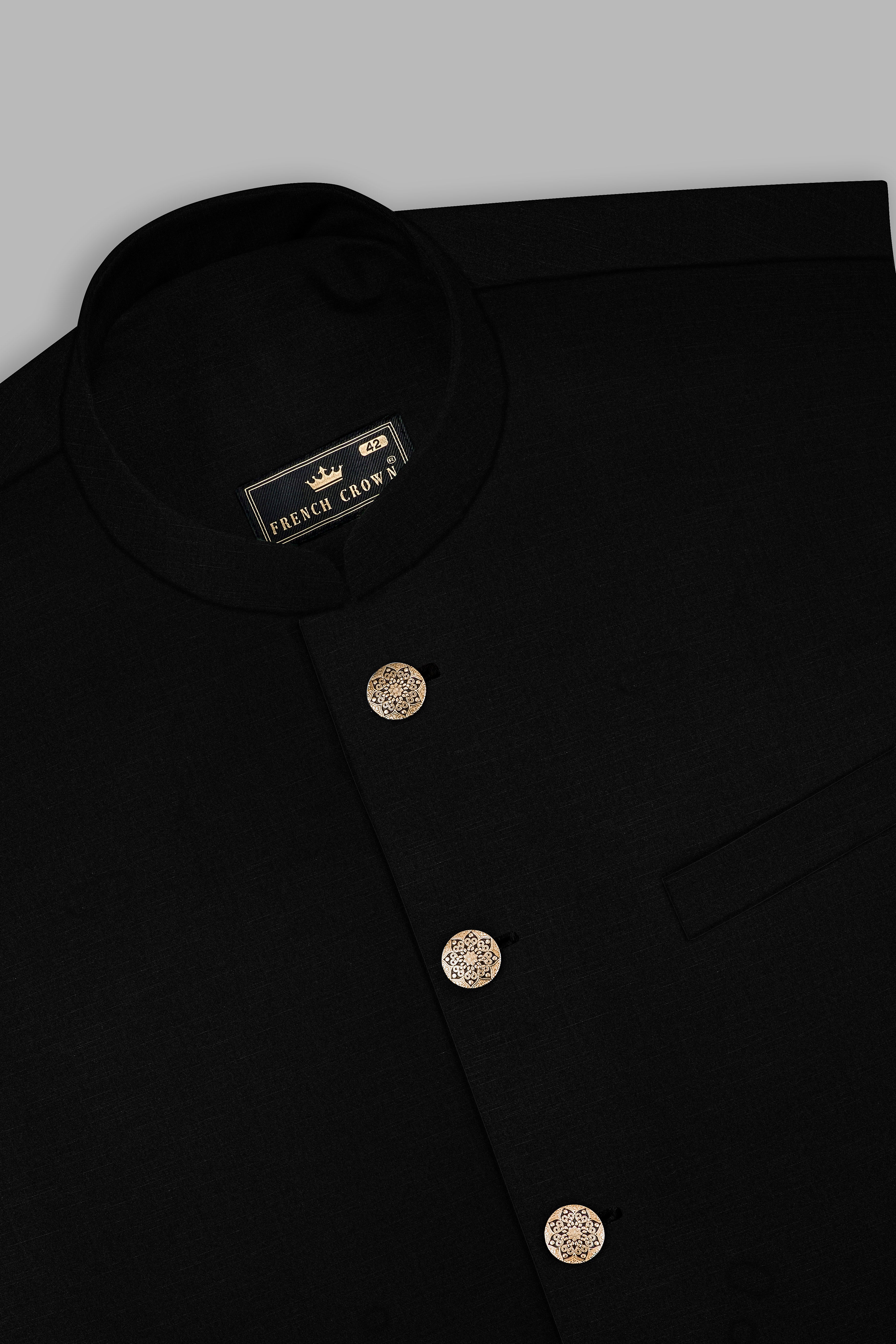 パキスタン Kurta Shalwar クルタセット Ego 2ピース 黒 M 1708413801084_1.jpg