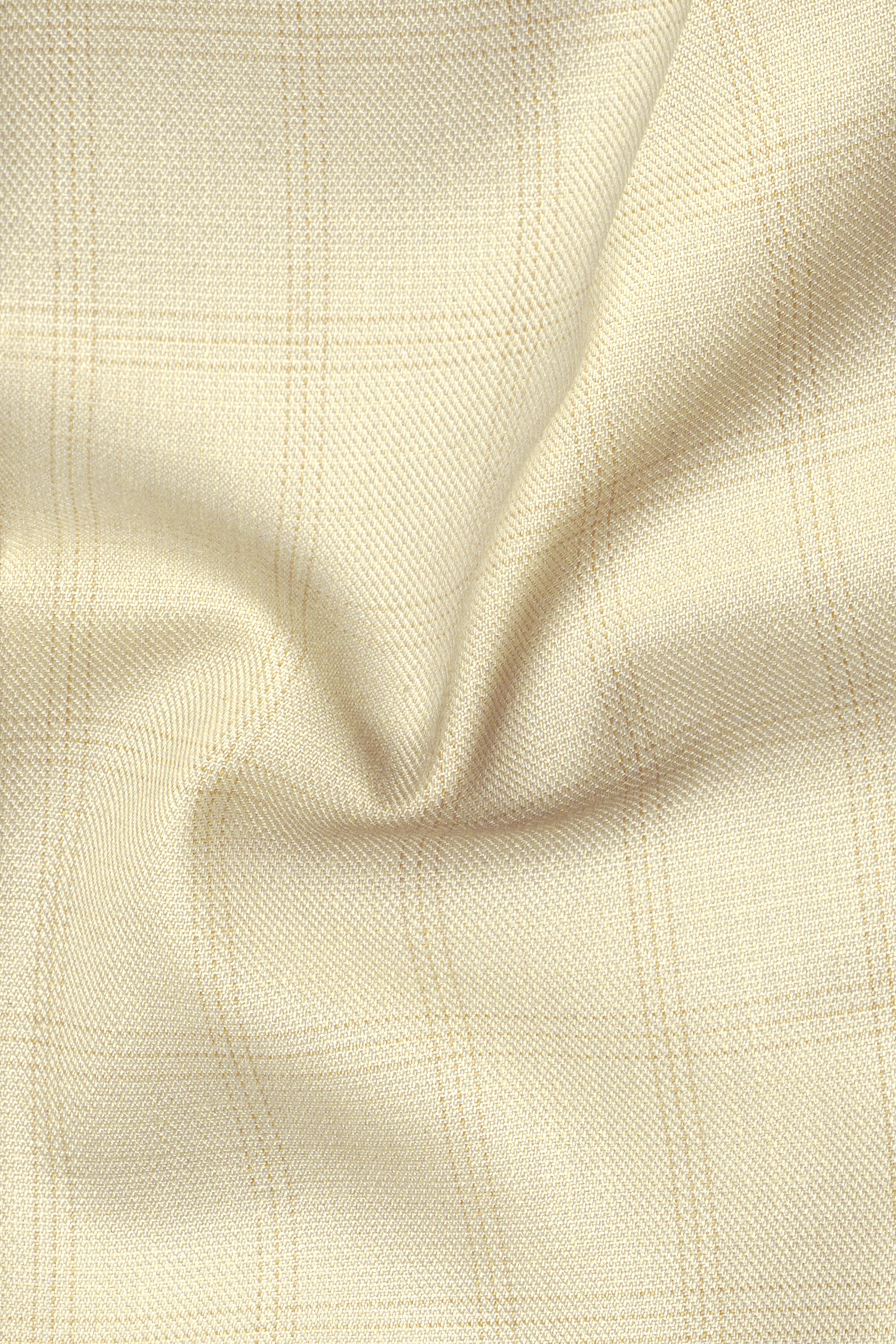 Calm Shell Brown Subtle Plaid Double Breasted Suit