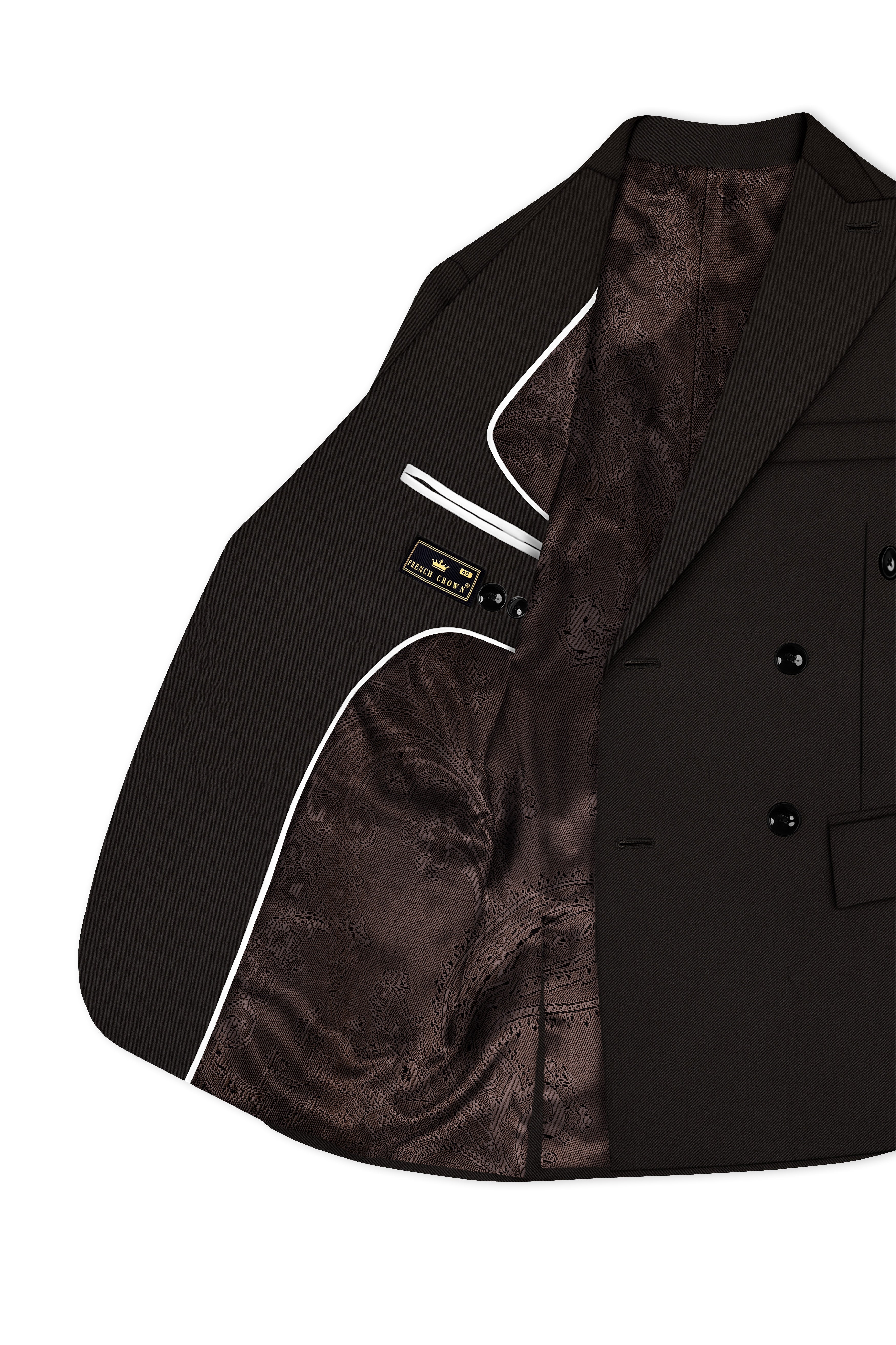 Eclipse Brown Double Breasted Suit