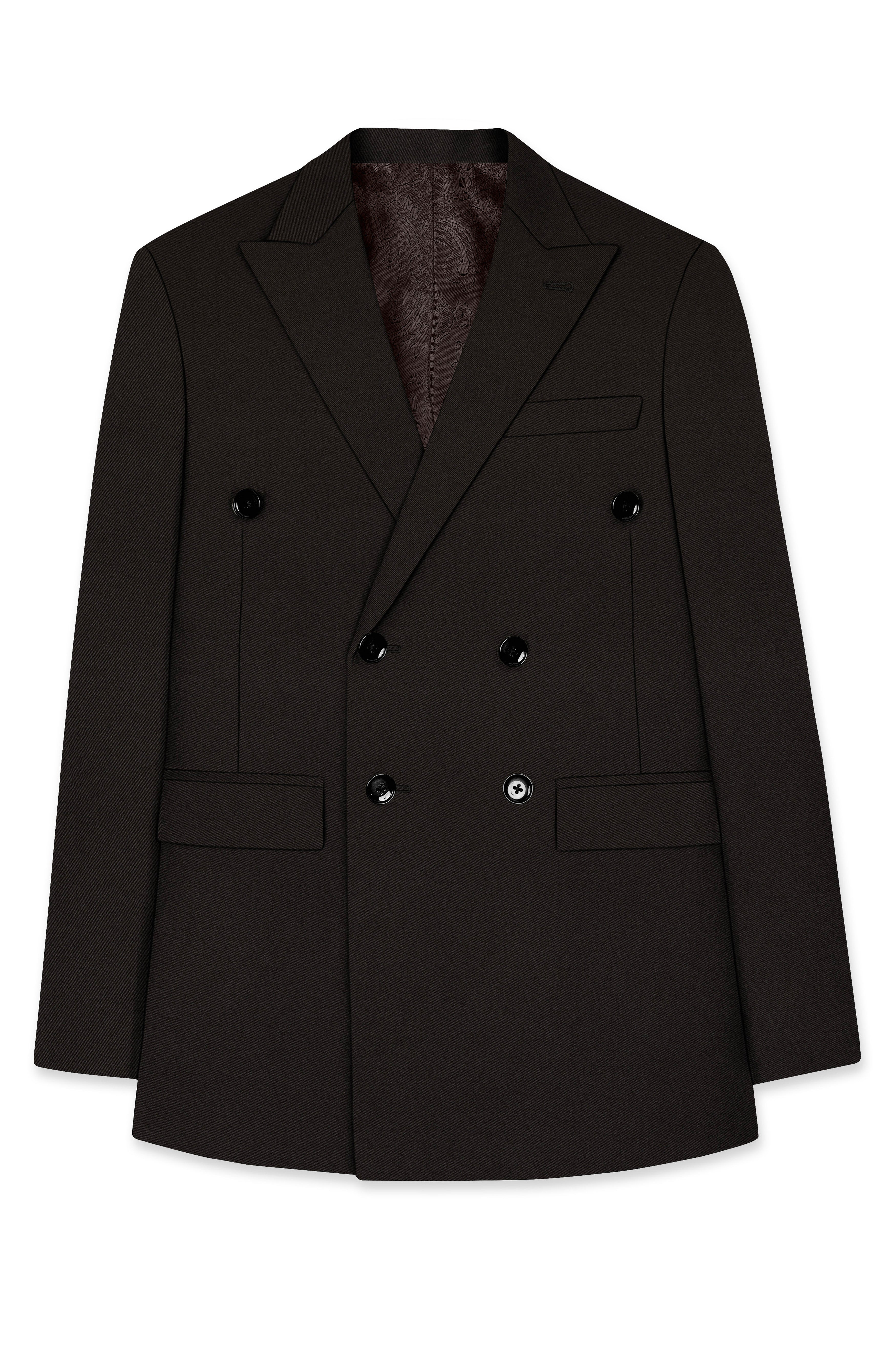 Eclipse Brown Double Breasted Suit
