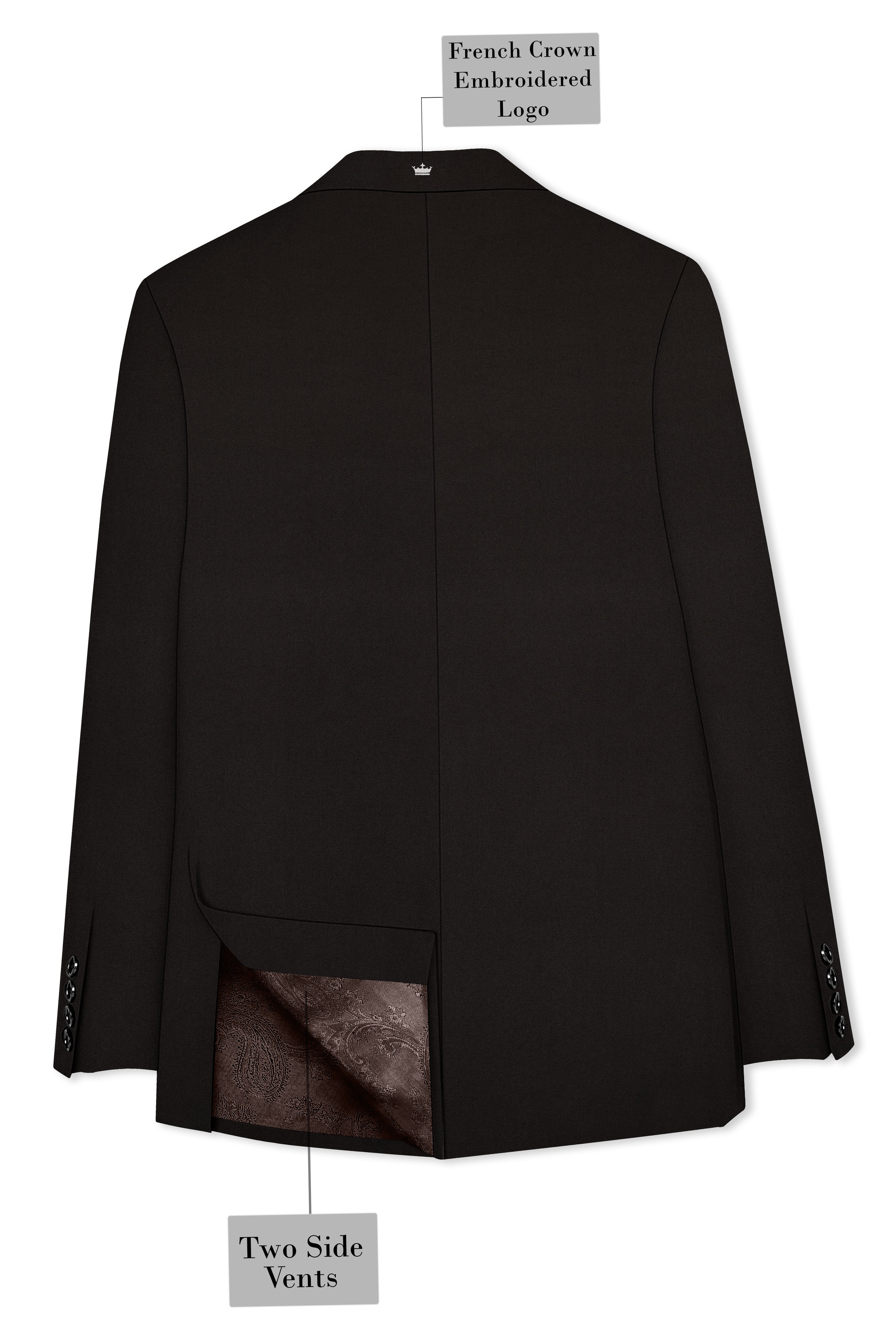 Eclipse Brown Double Breasted Suit
