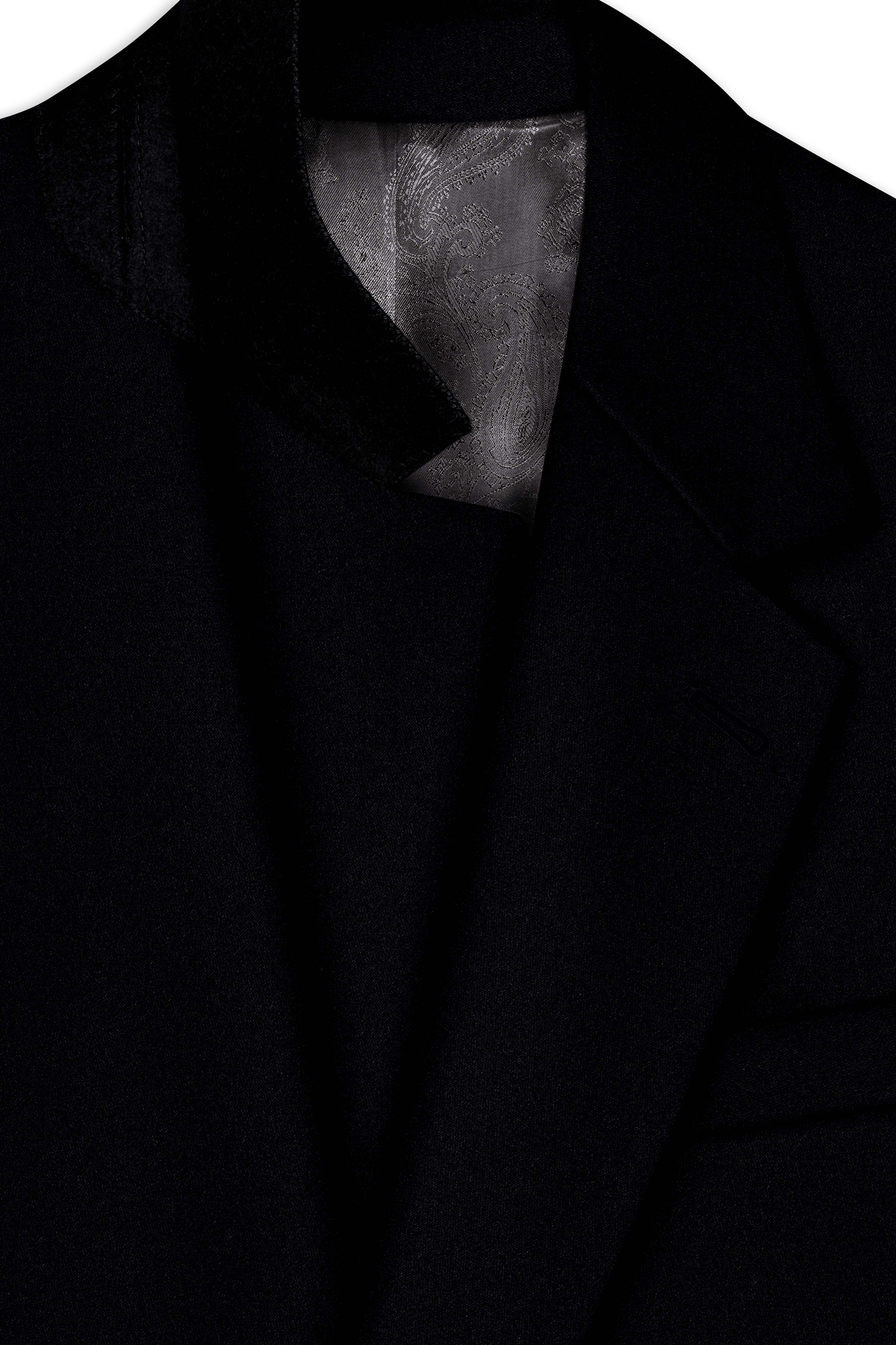 Noirex-Korean Black ( The Best Black We Have ) 4-Way Stretch Single Breasted Suit