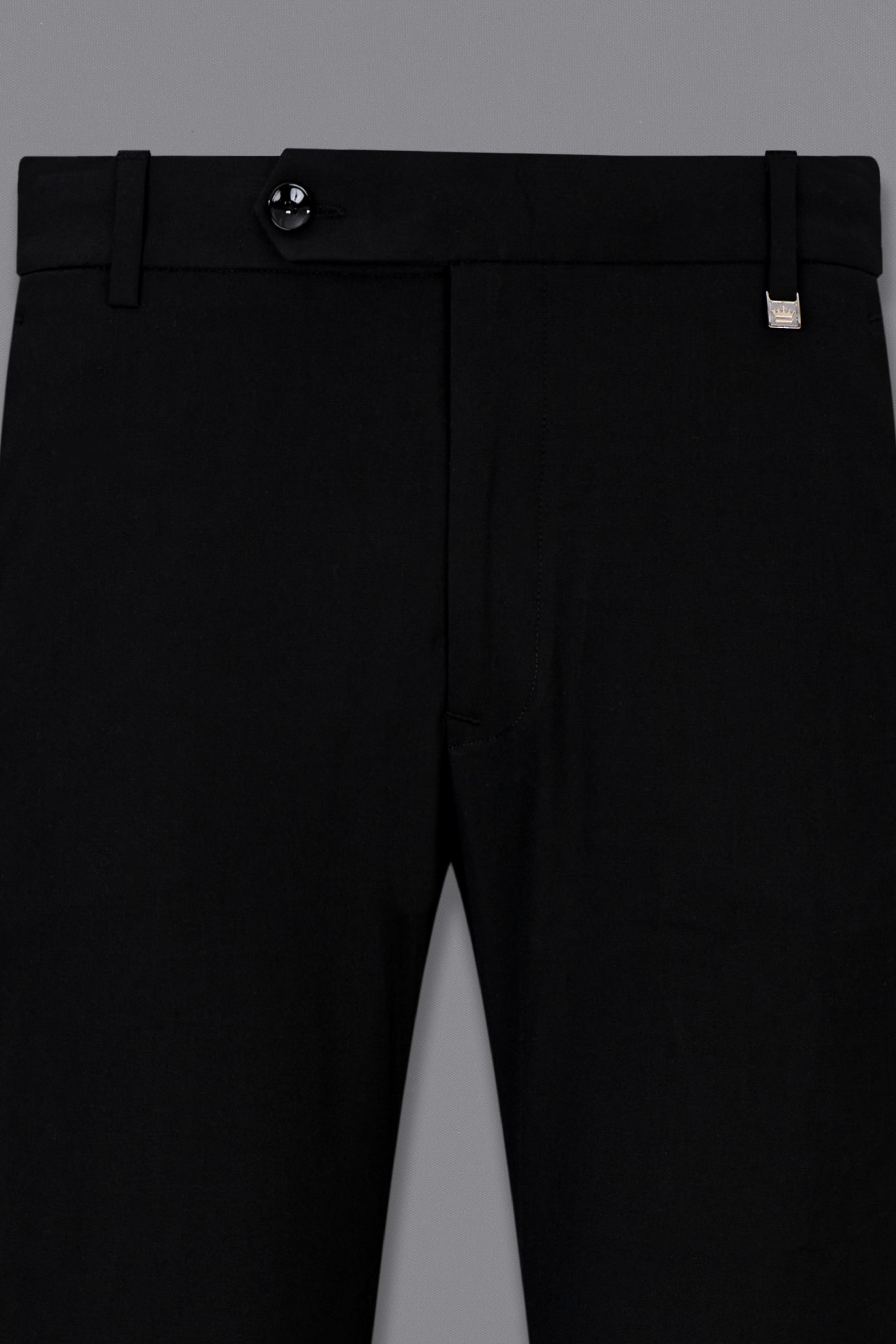 Noirex-Korean Black ( The Best Black We Have ) 4-Way Stretch Bandhgala Designer Suit