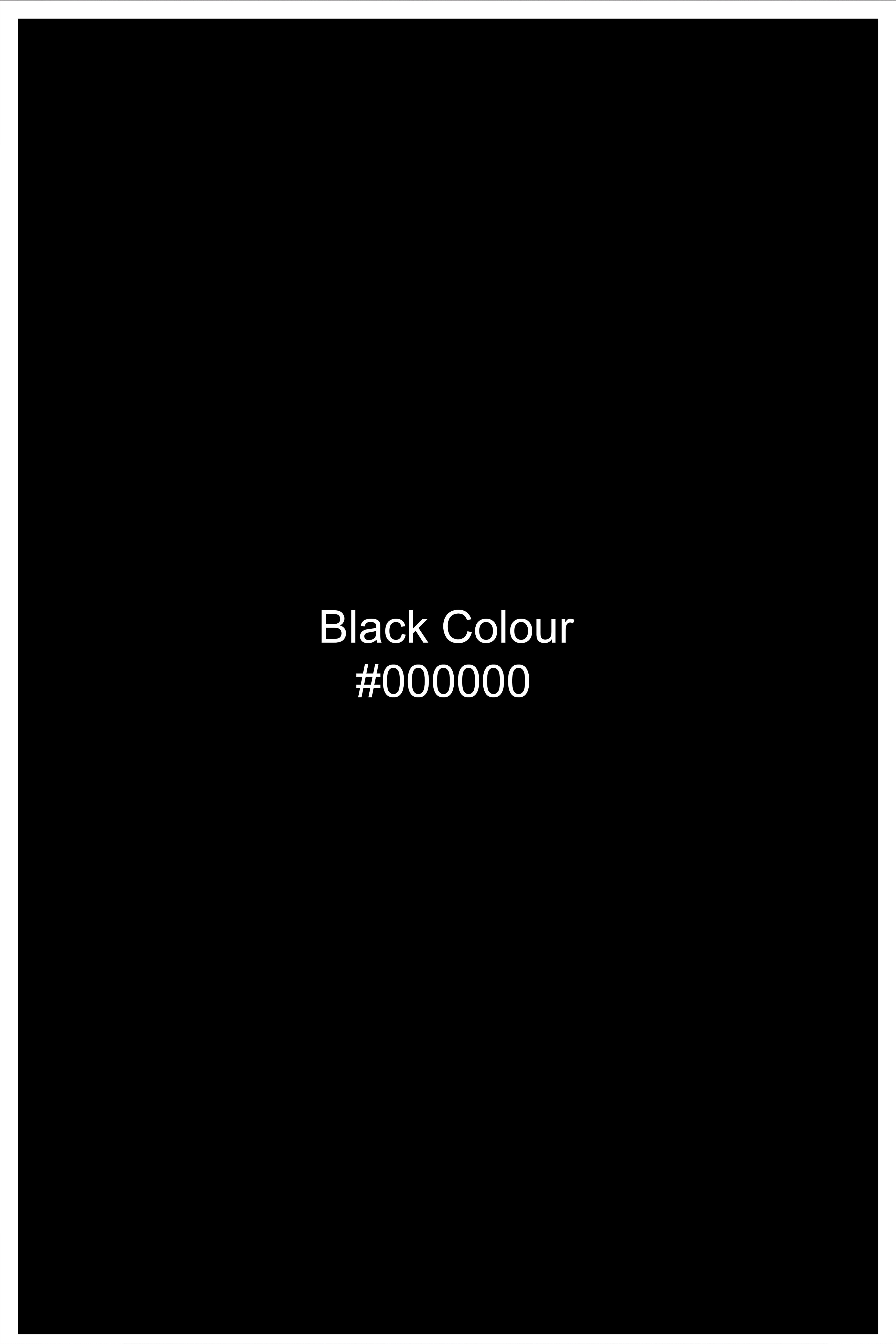 Noirex-Korean Black ( The Best Black We Have ) 4-Way Stretch Bandhgala Designer Suit