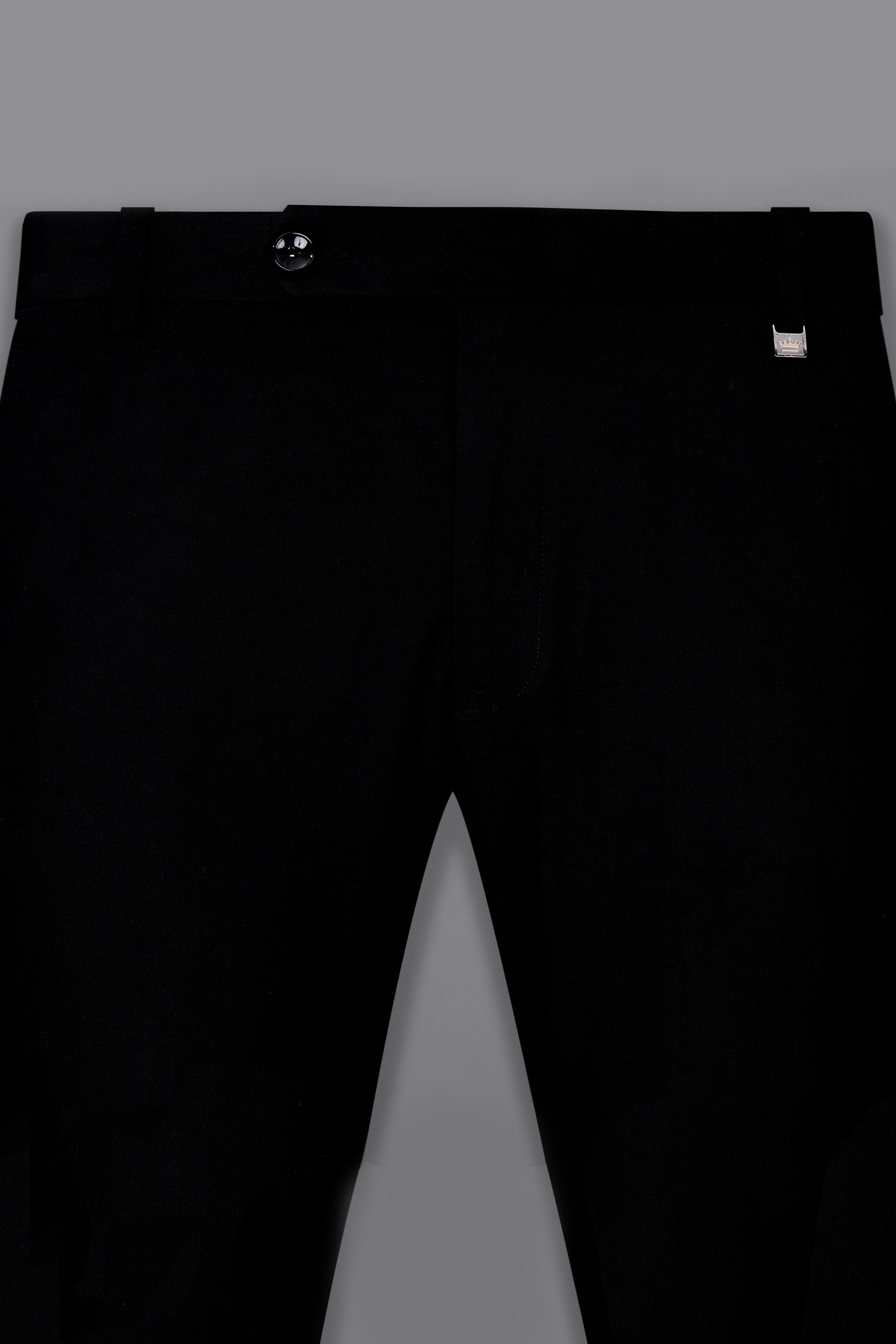 Korean Black (The Best Black We Have) 4-Way Stretch Tuxedo Designer Suit