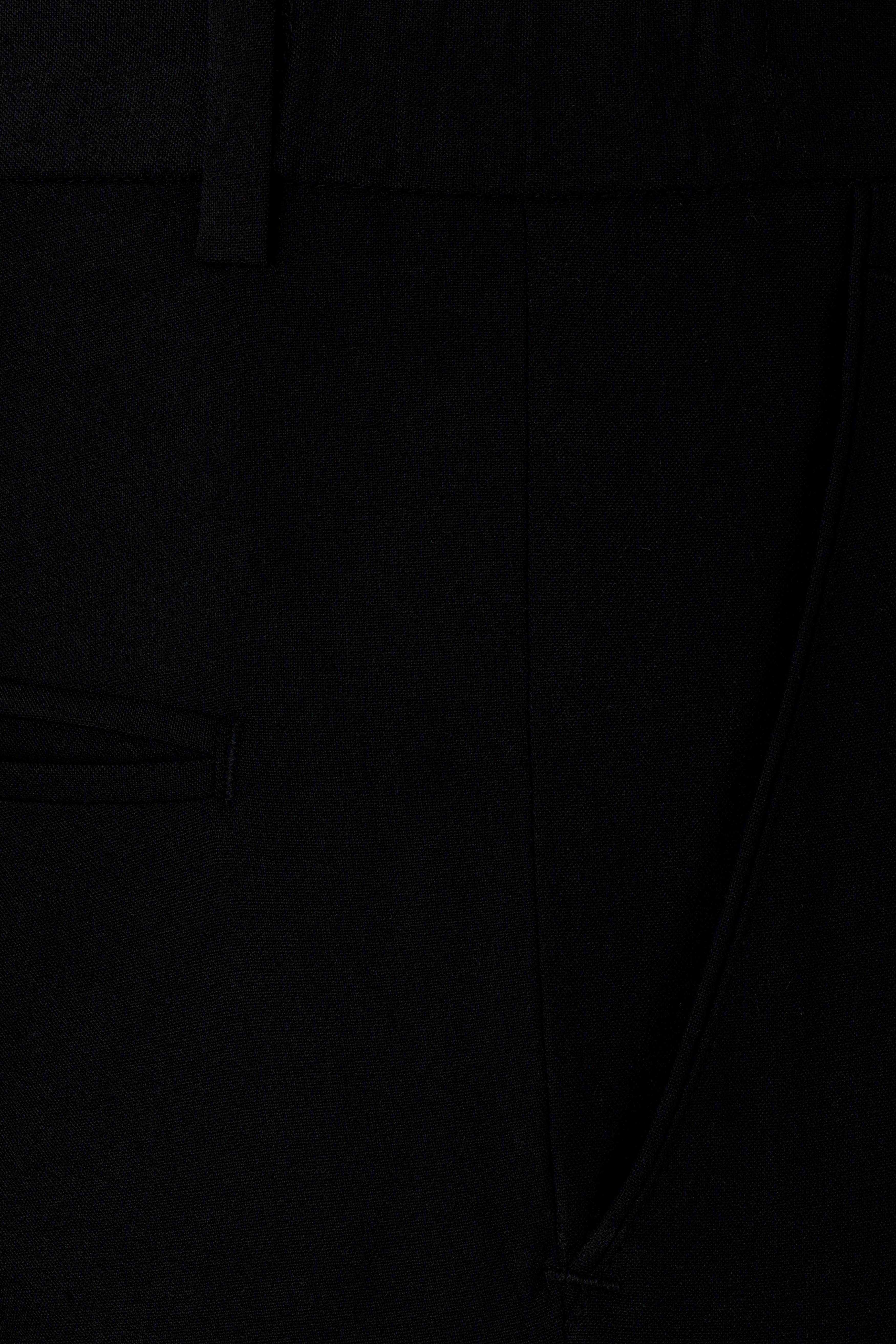 Korean Black (The Best Black We Have) 4-Way Stretch Tuxedo Designer Suit