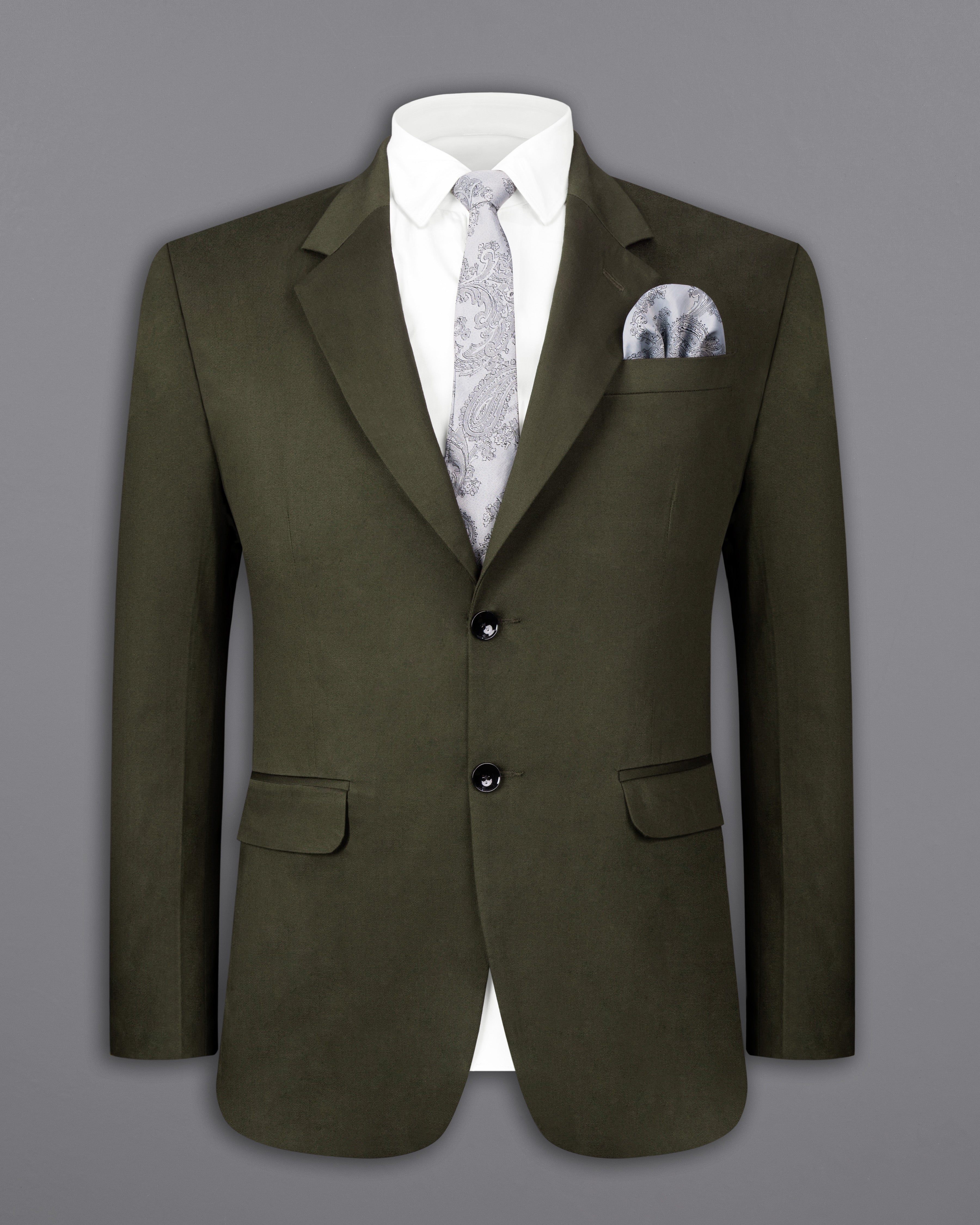 Taupe Green Solid Stretchable Premium Cotton traveler Suit ST2642-SB-36,ST2642-SB-38,ST2642-SB-40,ST2642-SB-42,ST2642-SB-44,ST2642-SB-46,ST2642-SB-48,ST2642-SB-50,ST2642-SB-52,ST2642-SB-54,ST2642-SB-56,ST2642-SB-58,ST2642-SB-60