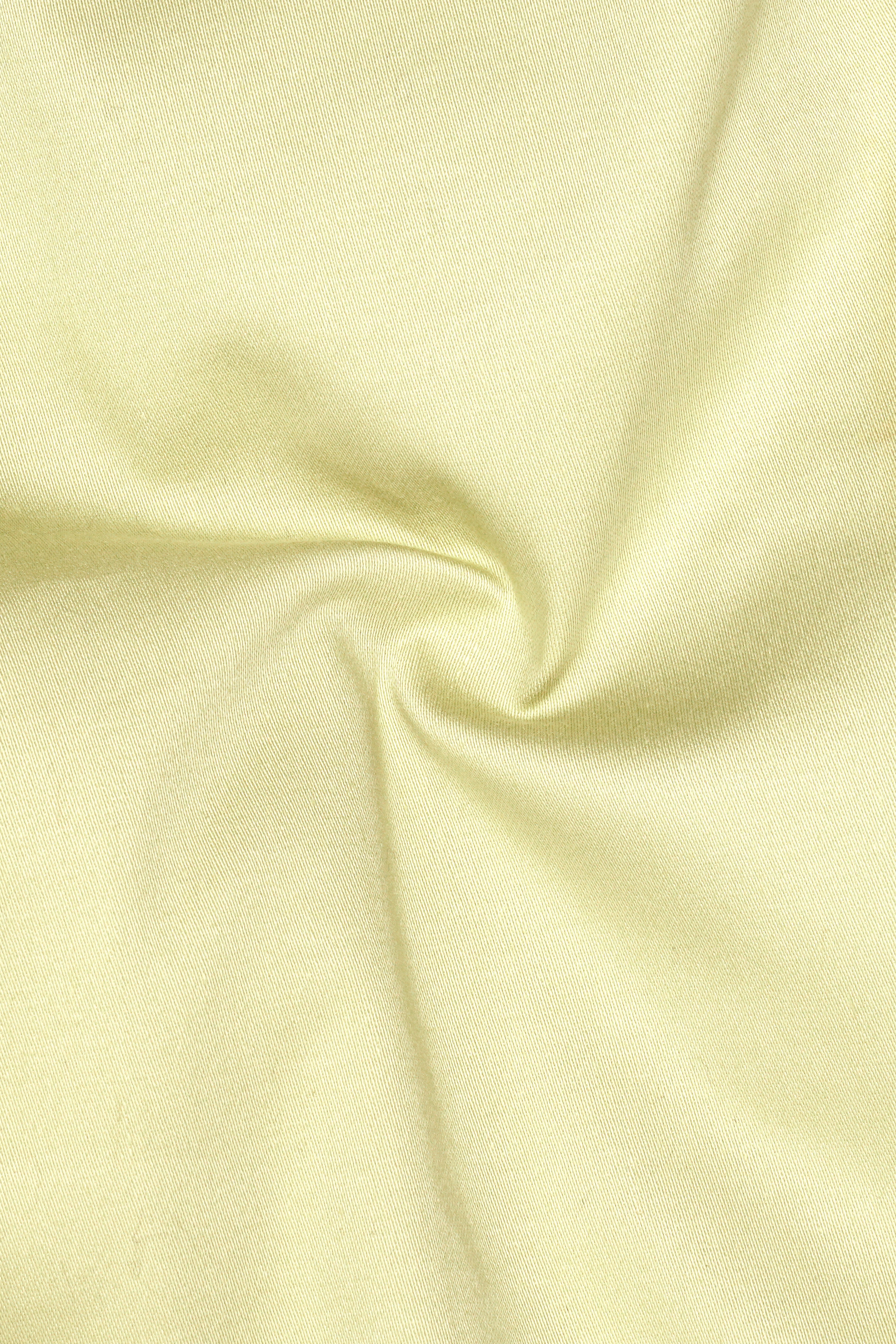 Maize Cream Cross Placket Bandhgala Premium Cotton Stretchable traveler Suit