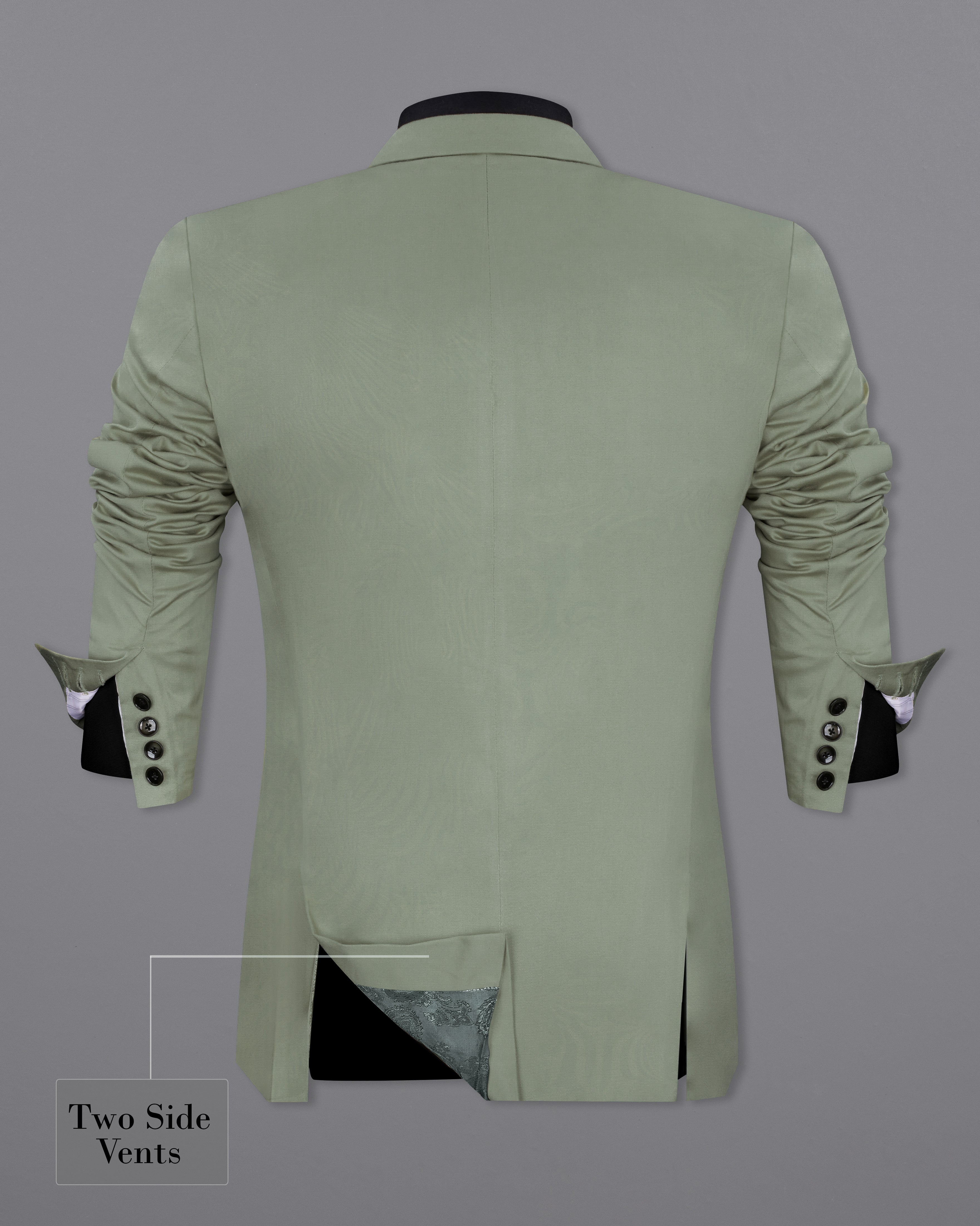 Granite Green Stretchable Premium Cotton traveler Suit