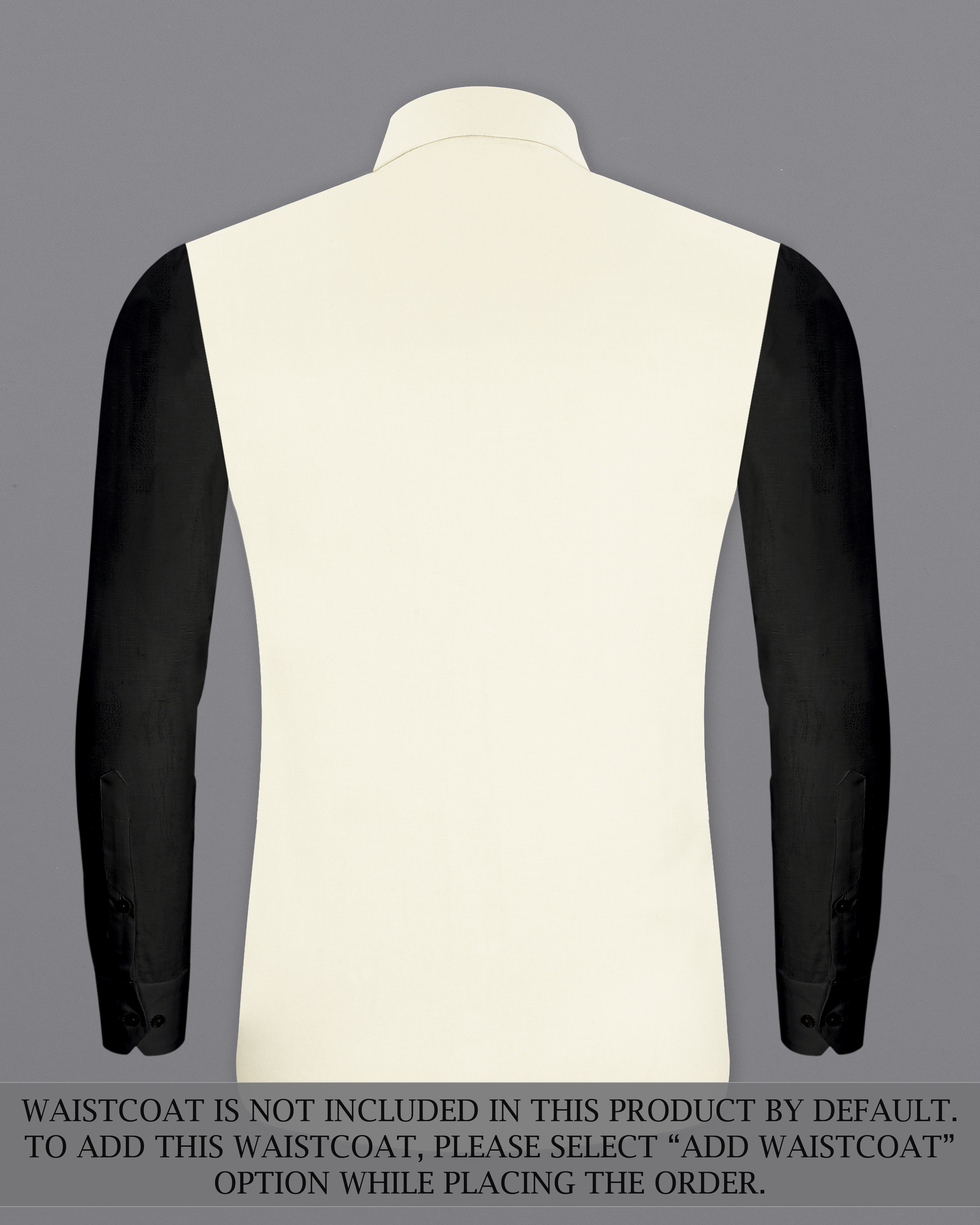 Merino Cream Stretchable Bandhgala Premium Cotton traveler Suit