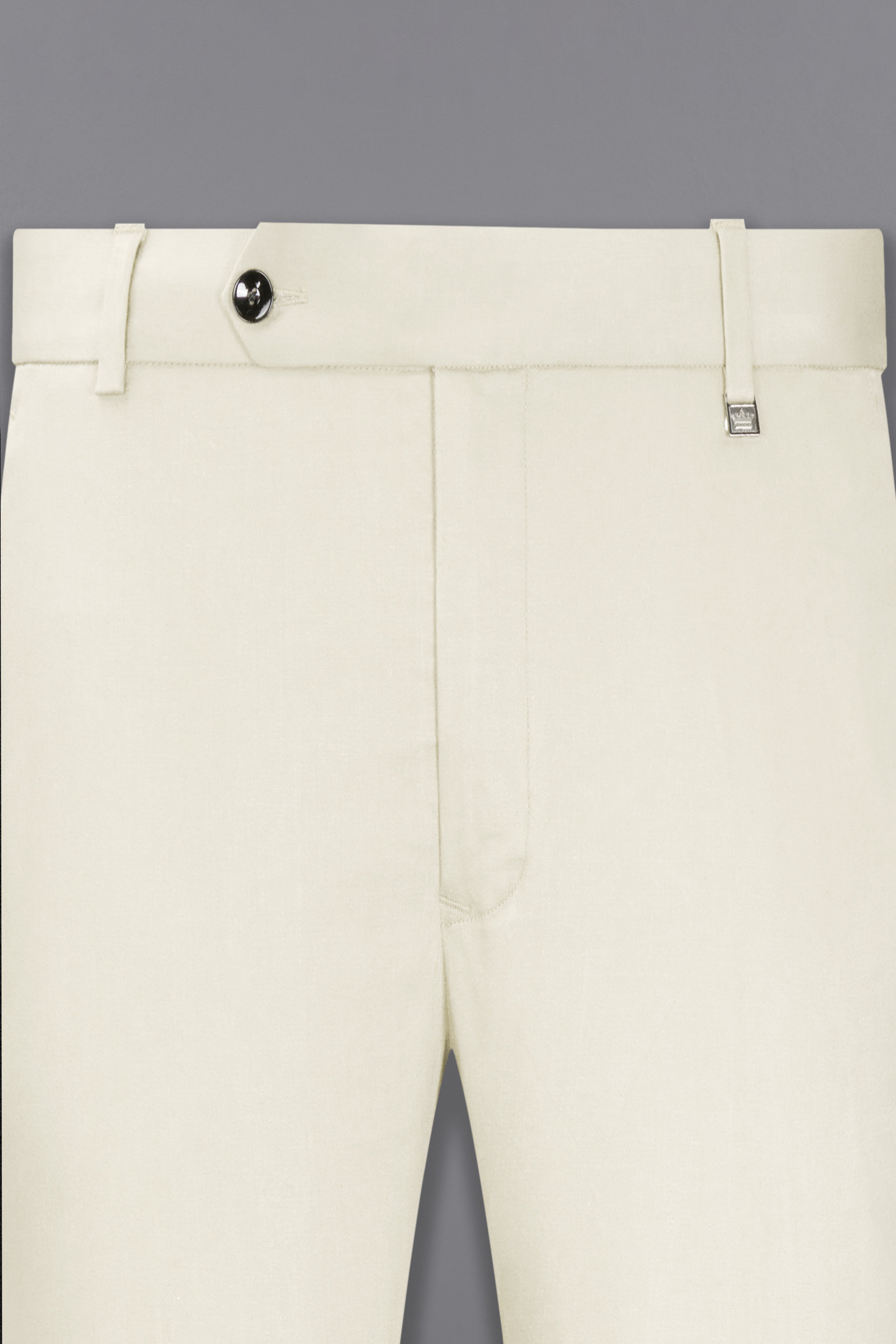 Merino Cream Cross Placket Bandhgala Premium Cotton Stretchable traveler Suit