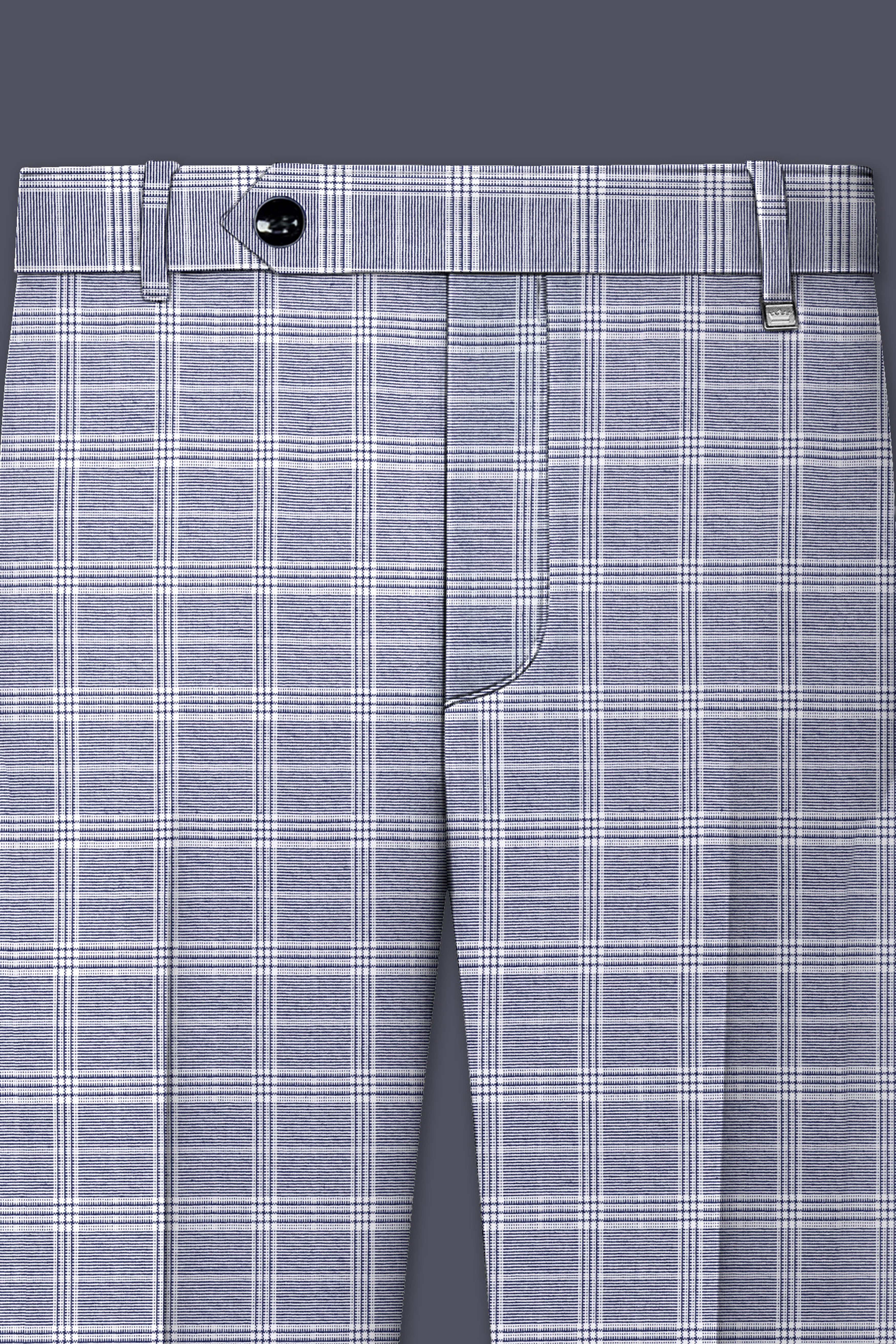 Monsoon Gray Plaid Double-Breasted Suit