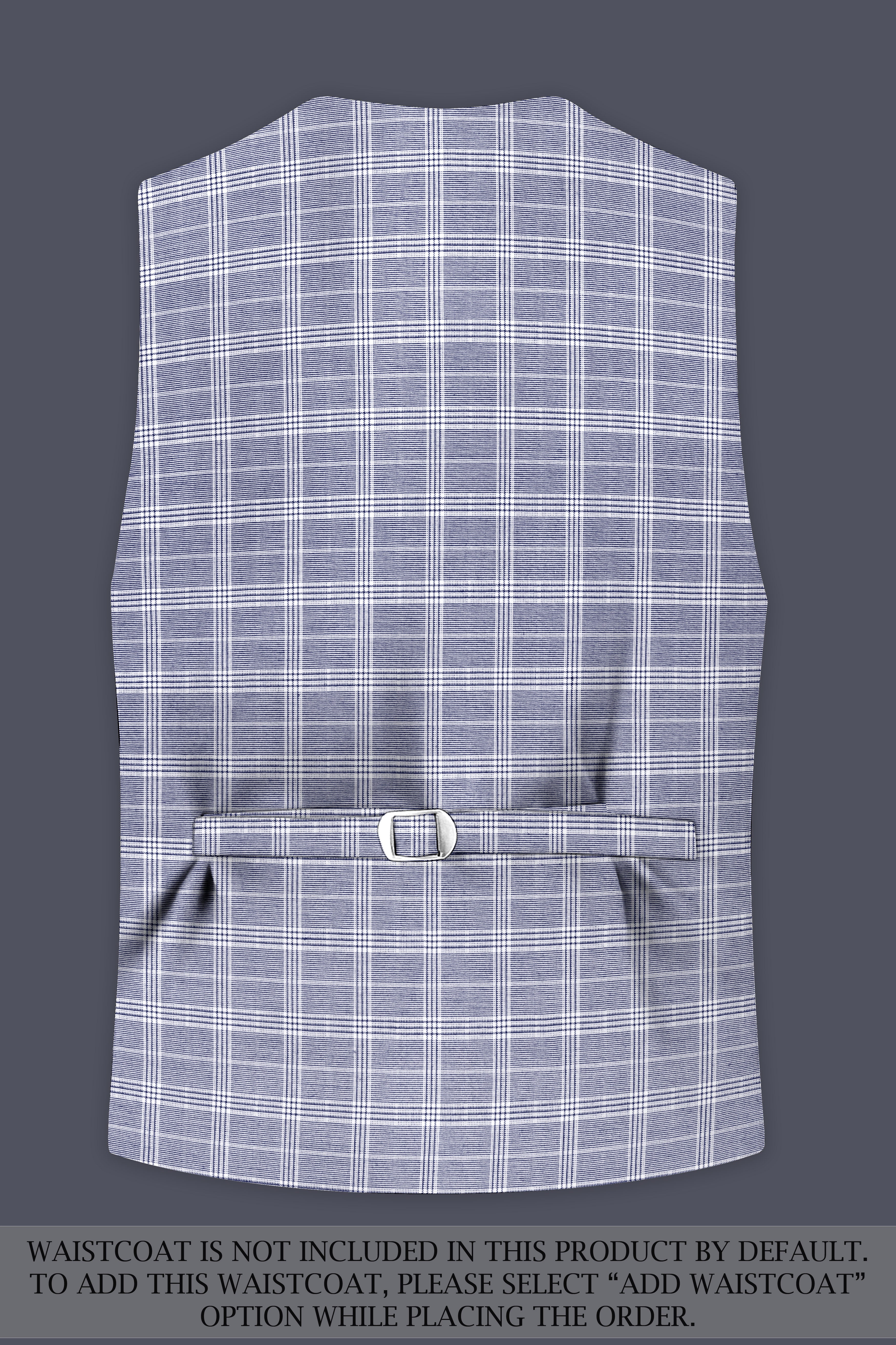 Monsoon Gray Plaid Double-Breasted Suit