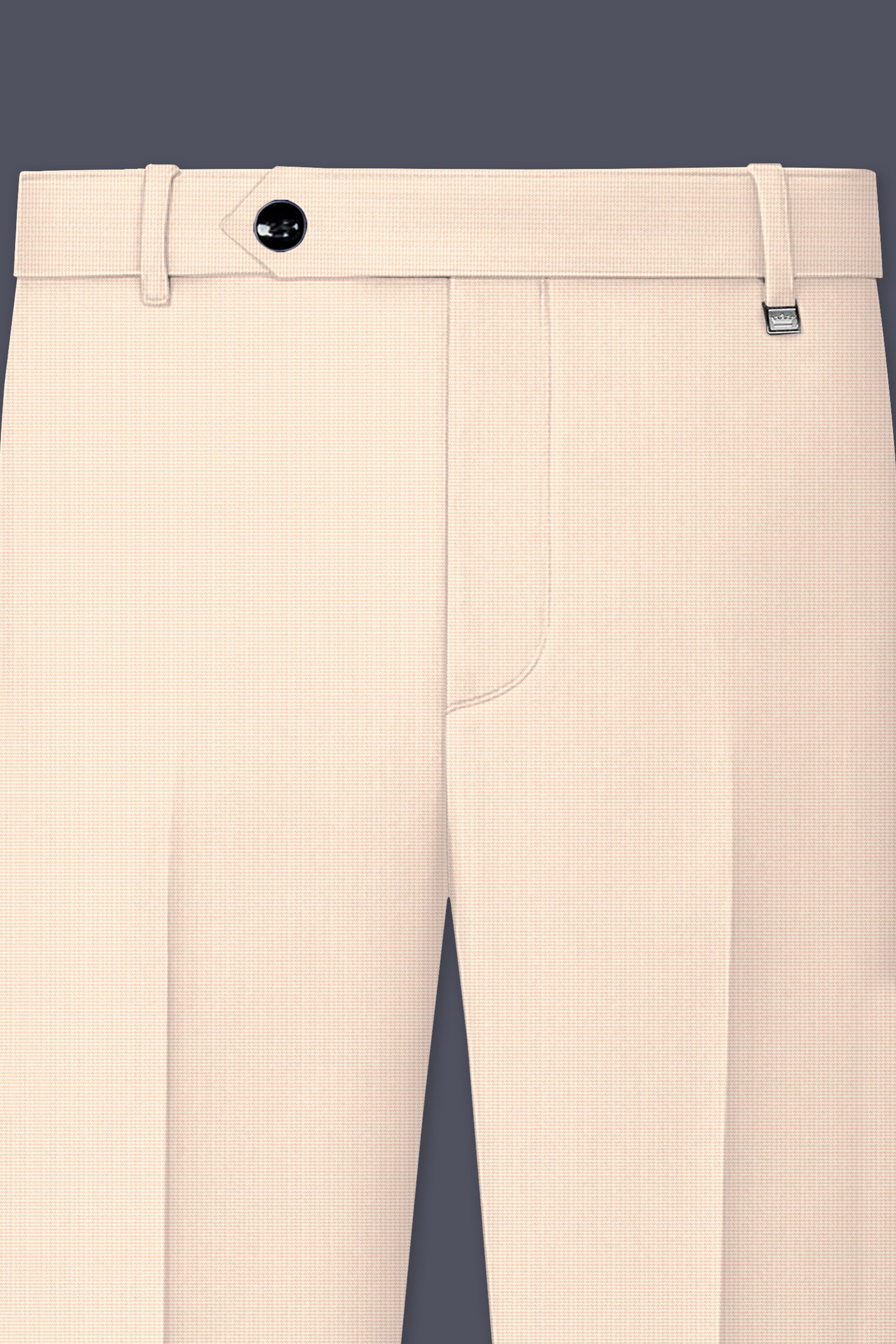 Pale Spring Cream Double-Breasted Sports Suit