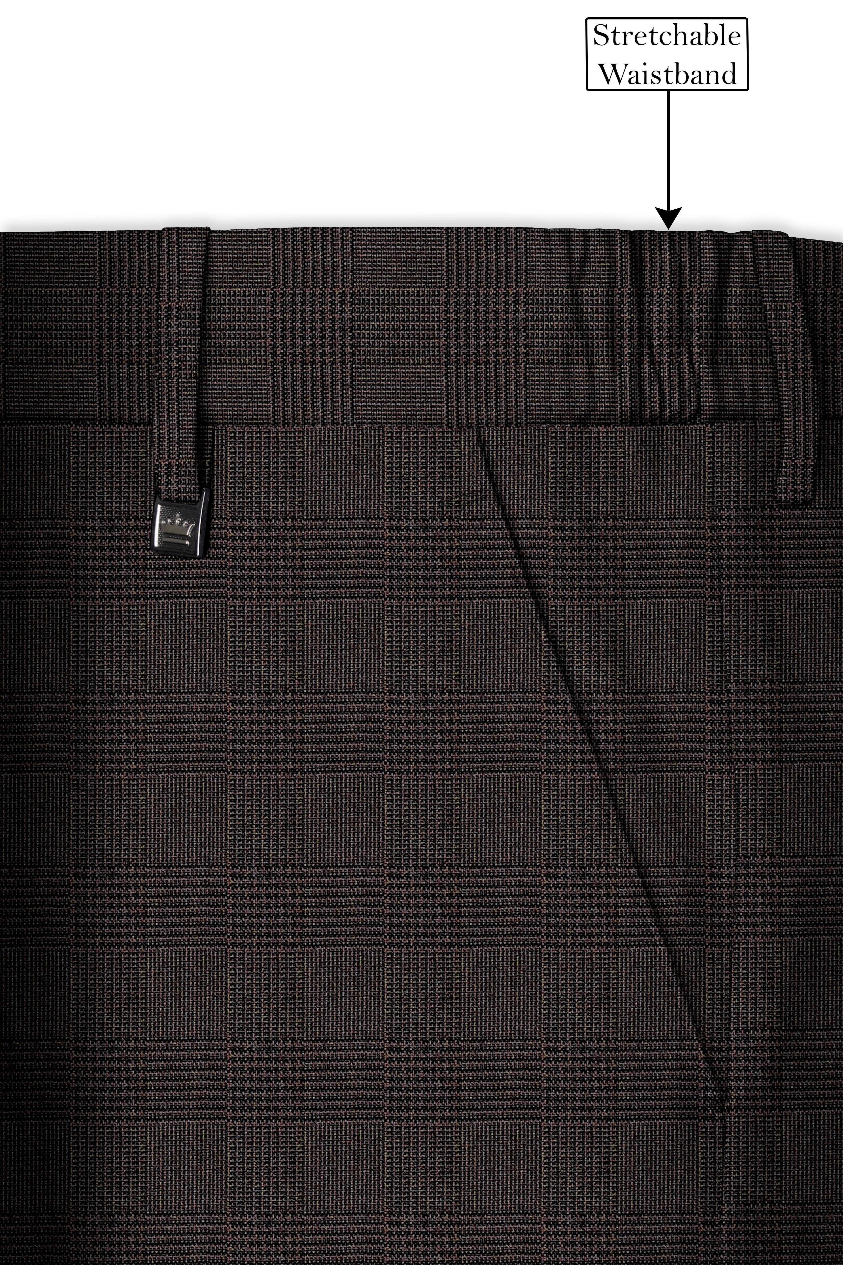 Taupe Dark Brown Single-Breasted Suit