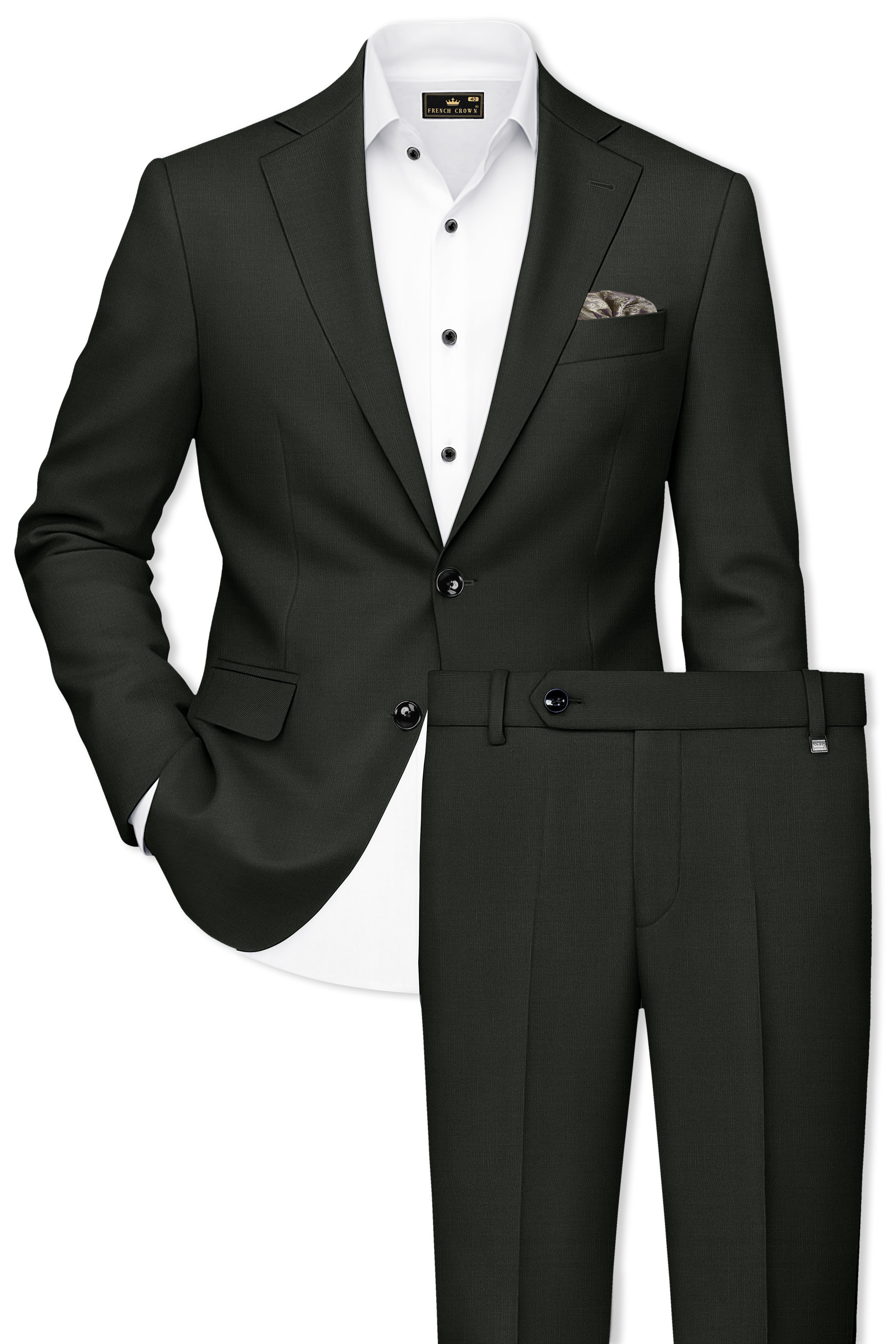Iridium Green Single-Breasted Suit