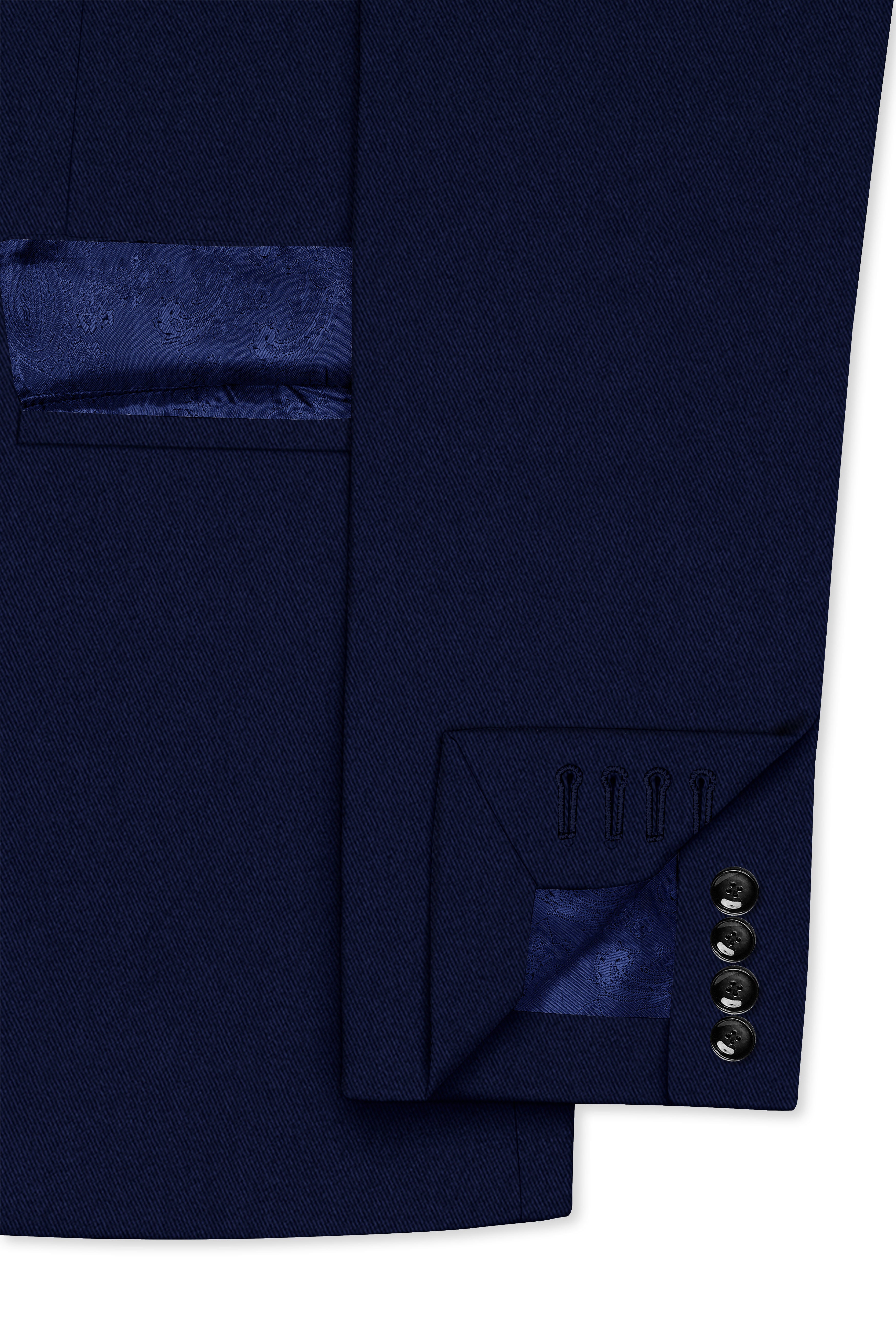 Mirage Blue Wool Rich Double Breasted Blazer