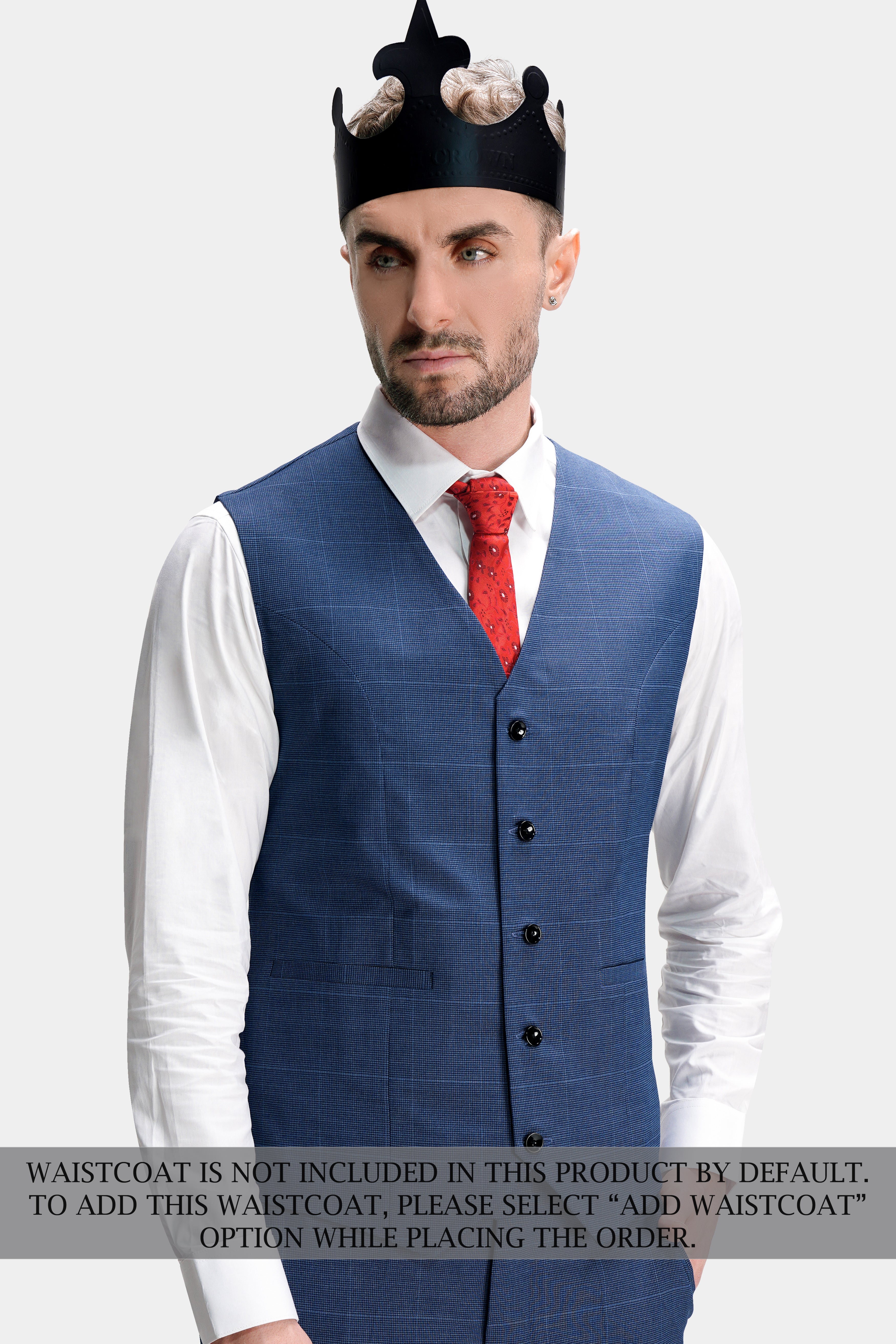 Gun Powder Blue Windowpane Wool Rich Stretchable traveler Suit ST2760-SB-36,ST2760-SB-38,ST2760-SB-40,ST2760-SB-42,ST2760-SB-44,ST2760-SB-46,ST2760-SB-48,ST2760-SB-50,ST2760-SB-52,ST2760-SB-54,ST2760-SB-56,ST2760-SB-58,ST2760-SB-60