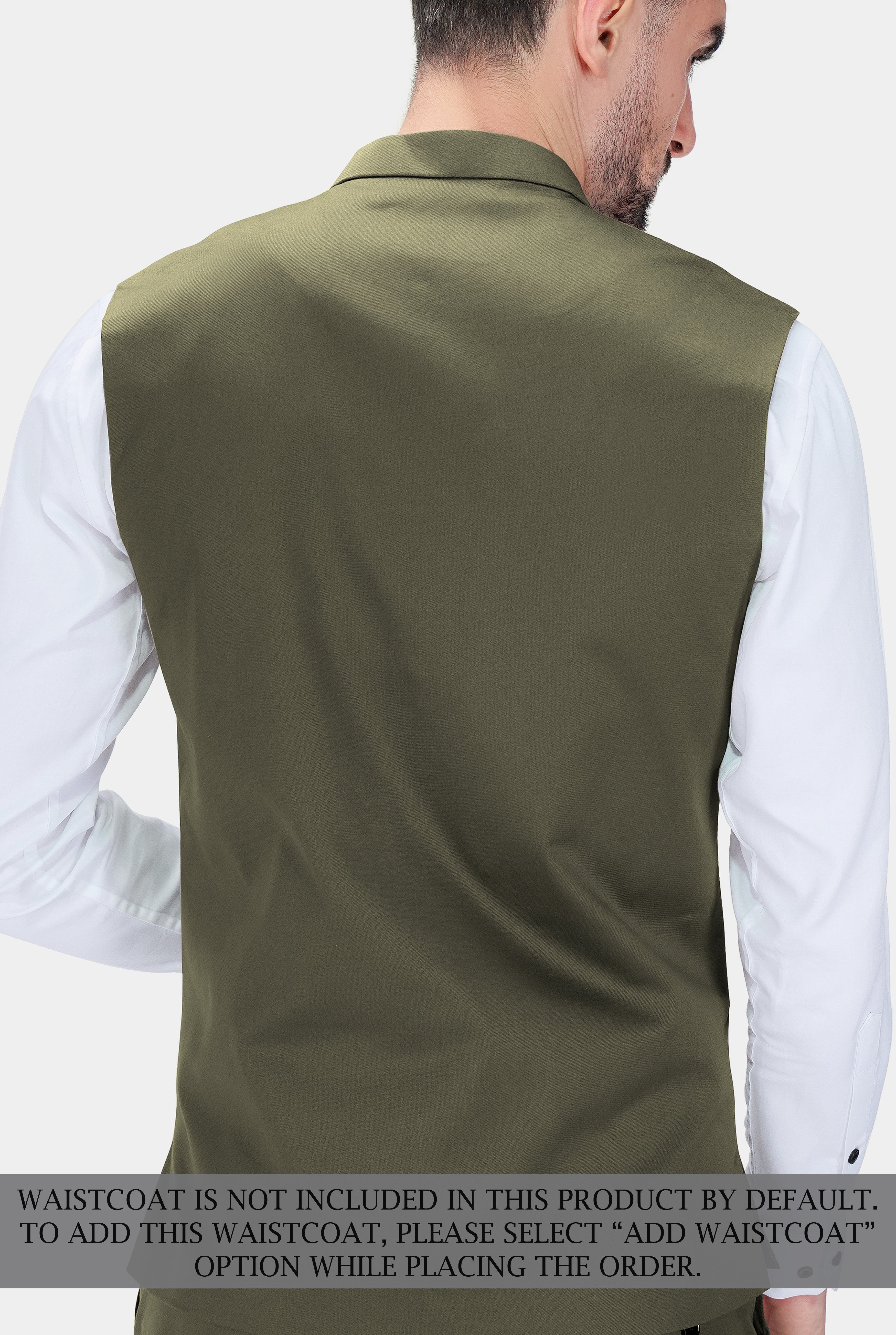 Hemlock Green Premium Cotton Bandhgala Stretchable Traveler Suit