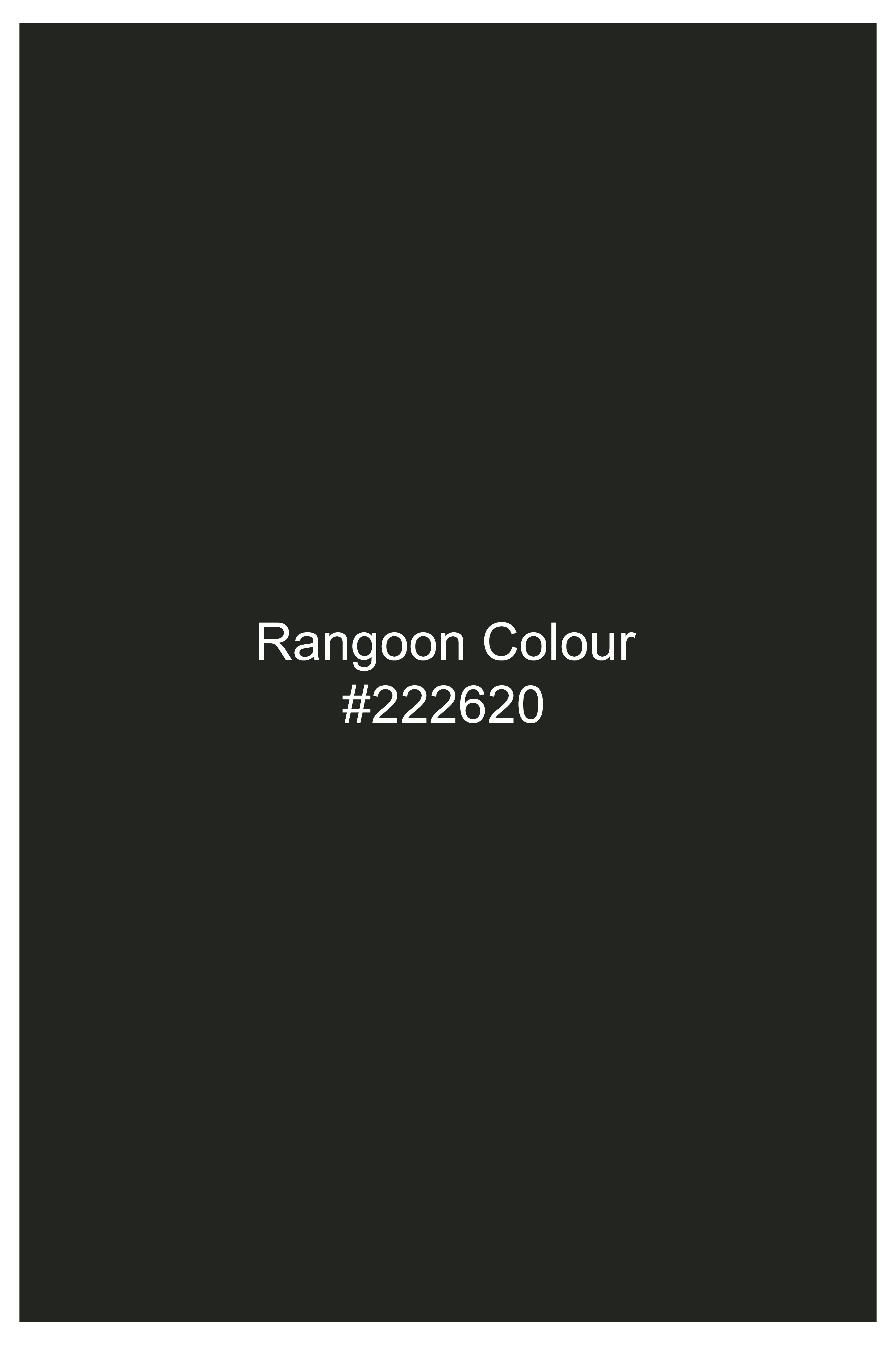 Rangoon Green Wool Rich Bandhgala Designer Suit