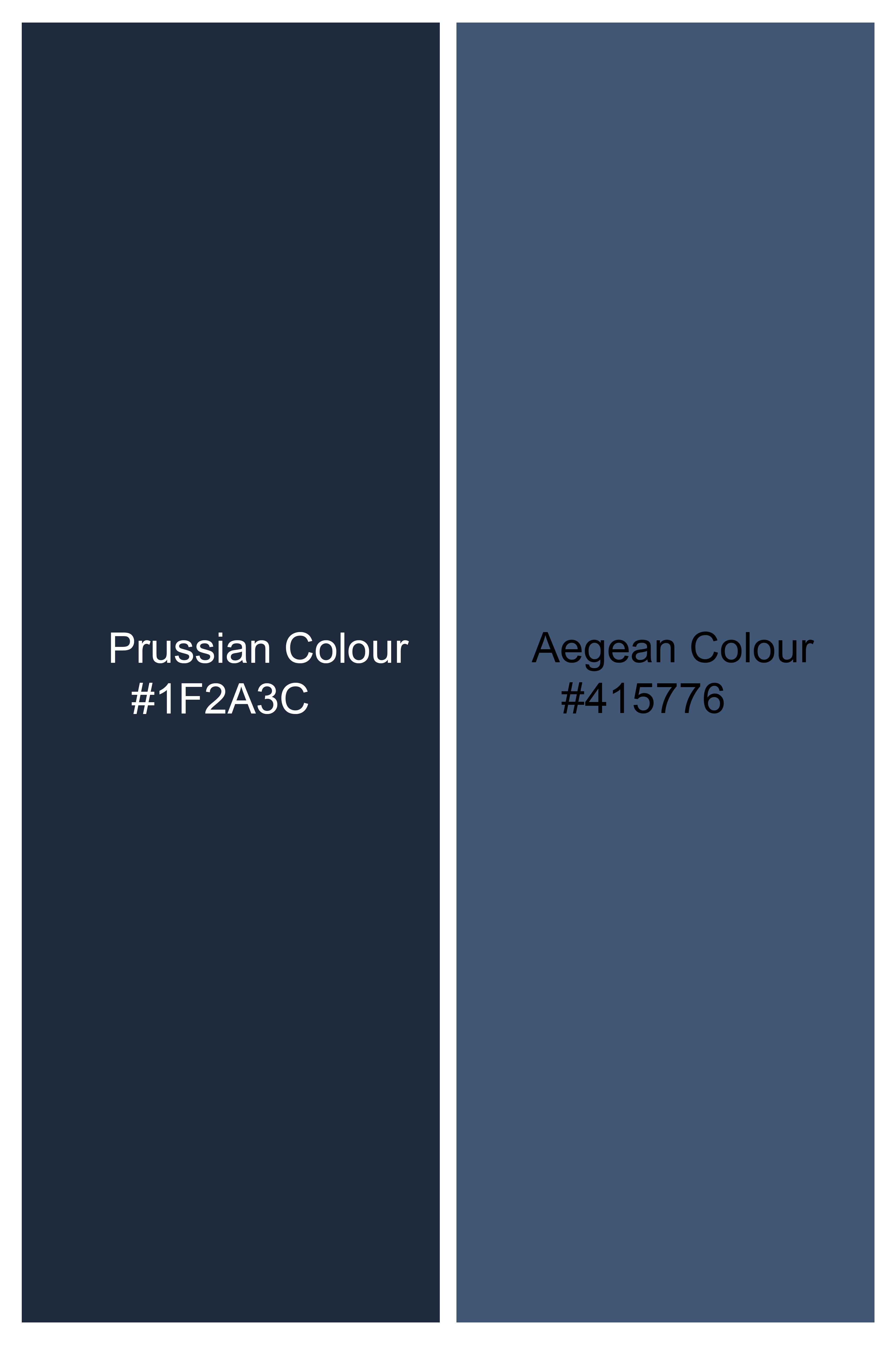 Prussian Blue Subtle Checkered Cross Buttoned Bandhgala Wool Rich Suit ST2816-CBG3-36,ST2816-CBG3-38,ST2816-CBG3-40,ST2816-CBG3-42,ST2816-CBG3-44,ST2816-CBG3-46,ST2816-CBG3-48,ST2816-CBG3-50,ST2816-CBG3-52,ST2816-CBG3-54,ST2816-CBG3-56,ST2816-CBG3-58,ST2816-CBG3-60