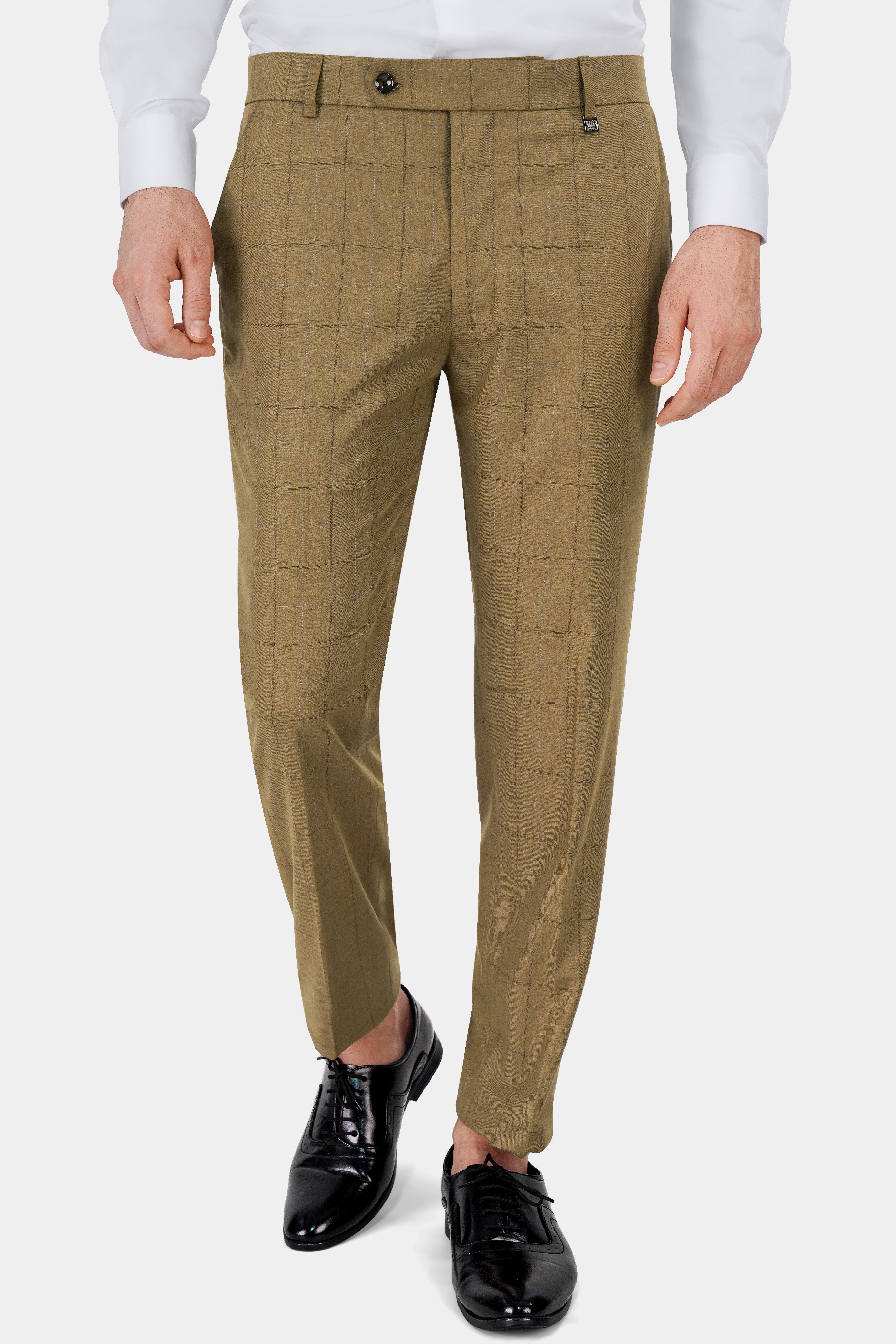 Barley Brown Windowpane Wool Rich Designer Suit ST2834-D330-36,ST2834-D330-38,ST2834-D330-40,ST2834-D330-42,ST2834-D330-44,ST2834-D330-46,ST2834-D330-48,ST2834-D330-50,ST2834-D330-52,ST2834-D330-54,ST2834-D330-56,ST2834-D330-58,ST2834-D330-60