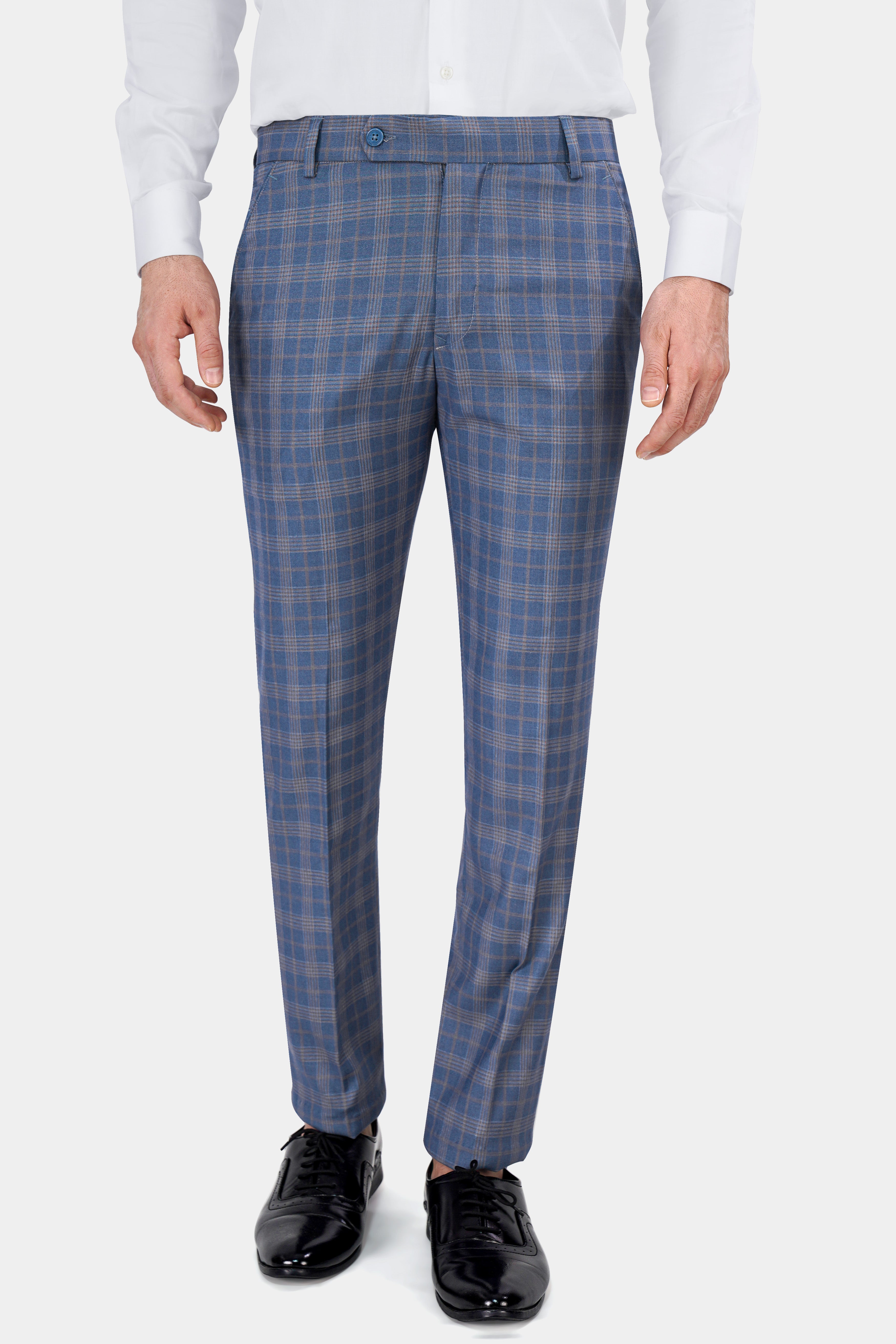 Alaskan Blue and Nevada Brown Plaid Wool Rich Designer Suit ST2836-SB-D387-36,ST2836-SB-D387-38,ST2836-SB-D387-40,ST2836-SB-D387-42,ST2836-SB-D387-44,ST2836-SB-D387-46,ST2836-SB-D387-48,ST2836-SB-D387-50,ST2836-SB-D387-52,ST2836-SB-D387-54,ST2836-SB-D387-56,ST2836-SB-D387-58,ST2836-SB-D387-60