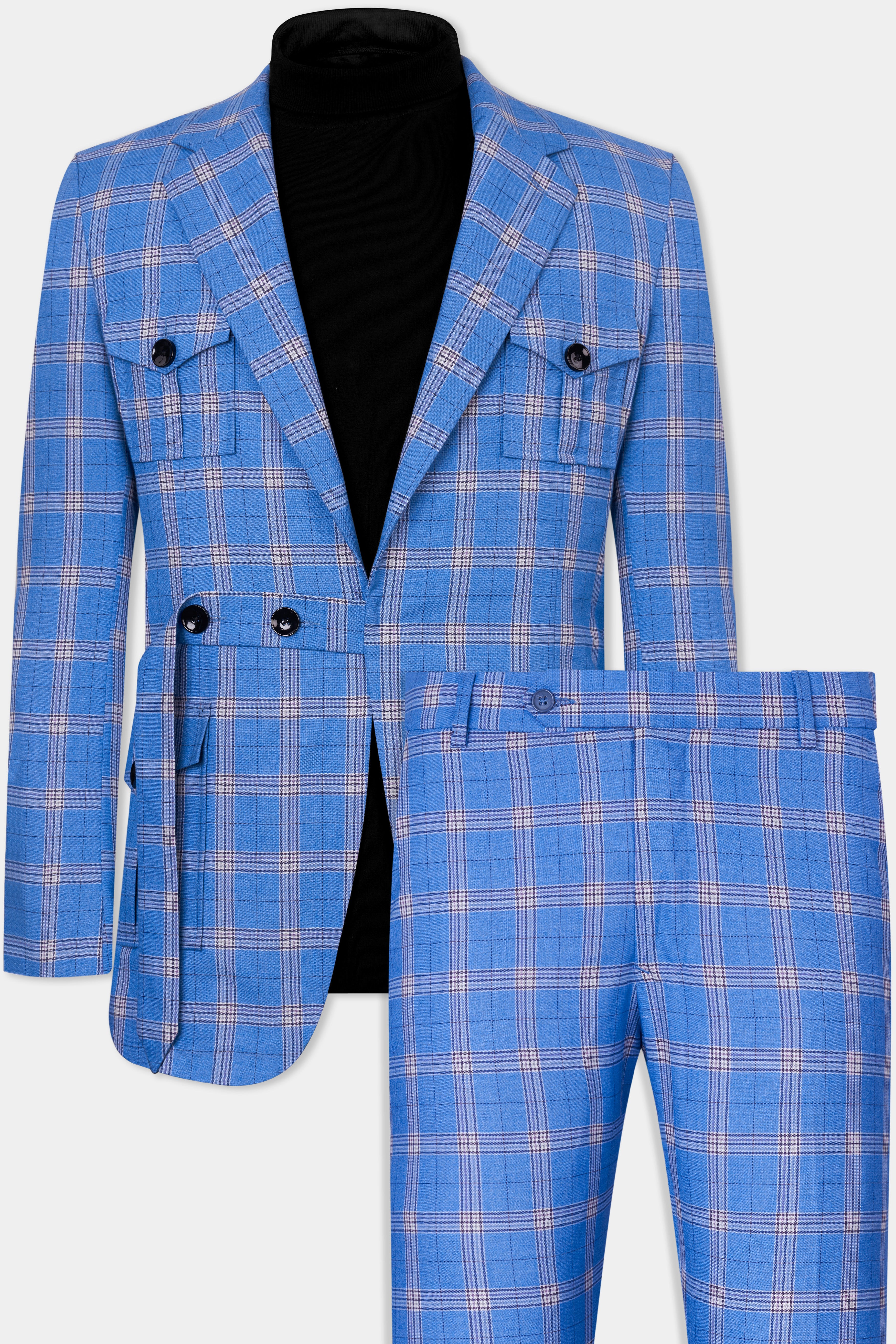 Celestial Blue and Martinique Purple Plaid Wool Rich Designer Suit ST2855-SB-D396-36,ST2855-SB-D396-38,ST2855-SB-D396-40,ST2855-SB-D396-42,ST2855-SB-D396-44,ST2855-SB-D396-46,ST2855-SB-D396-48,ST2855-SB-D396-50,ST2855-SB-D396-52,ST2855-SB-D396-54,ST2855-SB-D396-56,ST2855-SB-D396-58,ST2855-SB-D396-60