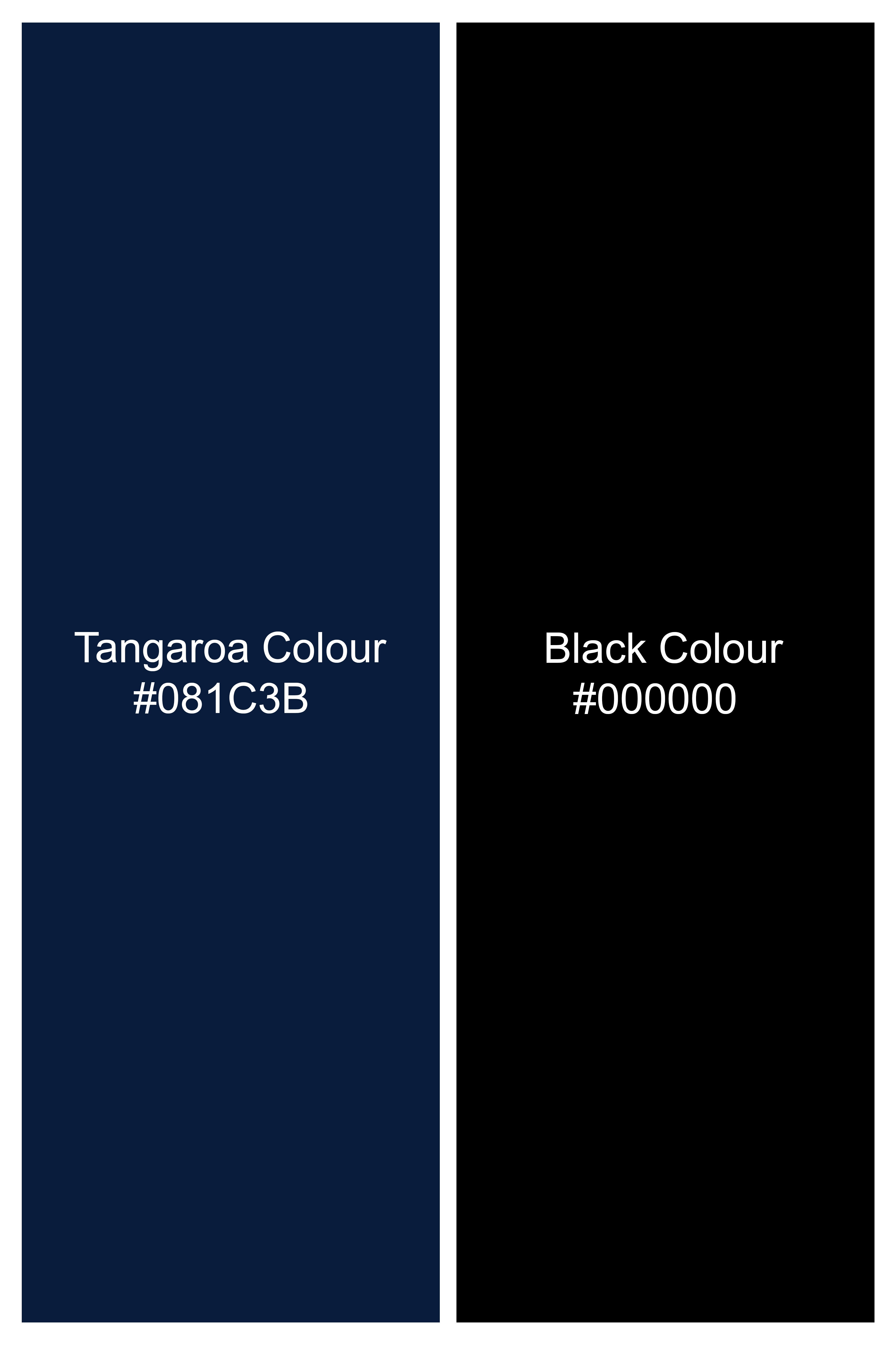 Tangaroa Blue and Subtle Black Checkered Wool Rich Suit ST2871-SB-36,ST2871-SB-38,ST2871-SB-40,ST2871-SB-42,ST2871-SB-44,ST2871-SB-46,ST2871-SB-48,ST2871-SB-50,ST2871-SB-52,ST2871-SB-54,ST2871-SB-56,ST2871-SB-58,ST2871-SB-60