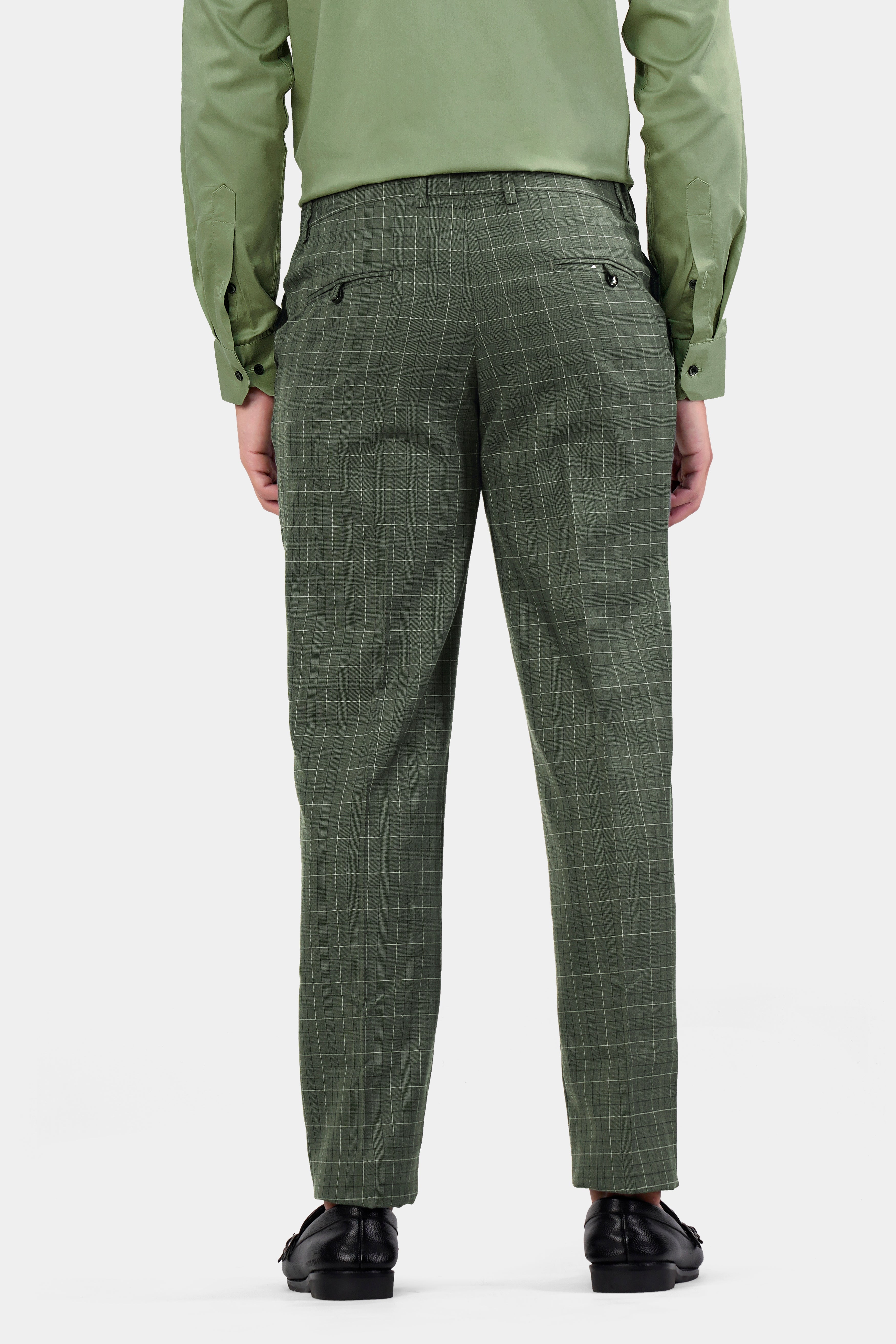 Artichoke Green Checkered Wool Rich Double Breasted Suit ST2913-DB-36,ST2913-DB-38,ST2913-DB-40,ST2913-DB-42,ST2913-DB-44,ST2913-DB-46,ST2913-DB-48,ST2913-DB-50,ST2913-DB-52,ST2913-DB-54,ST2913-DB-56,ST2913-DB-58,ST2913-DB-60