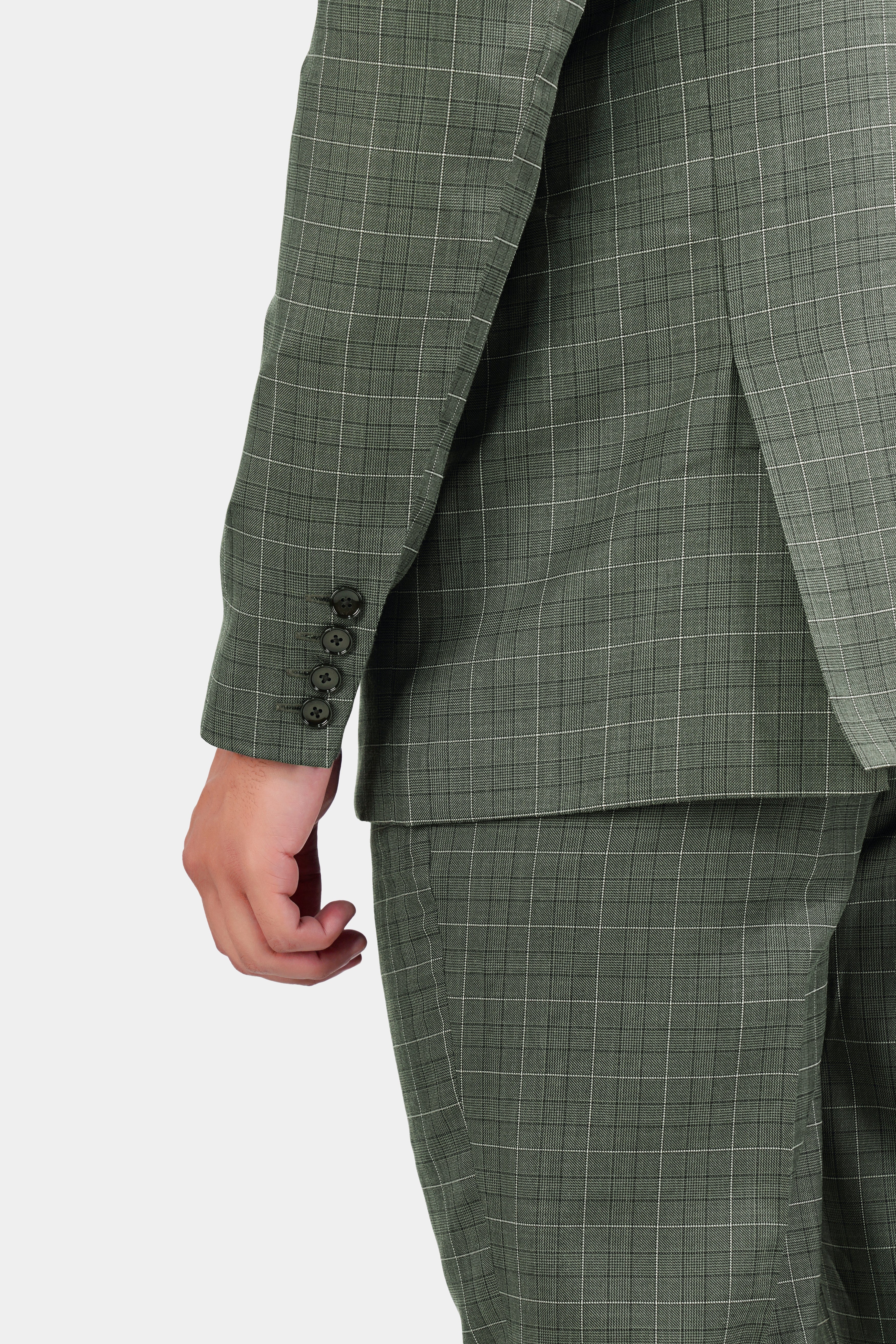 Artichoke Green Checkered Wool Rich Double Breasted Suit ST2913-DB-36,ST2913-DB-38,ST2913-DB-40,ST2913-DB-42,ST2913-DB-44,ST2913-DB-46,ST2913-DB-48,ST2913-DB-50,ST2913-DB-52,ST2913-DB-54,ST2913-DB-56,ST2913-DB-58,ST2913-DB-60