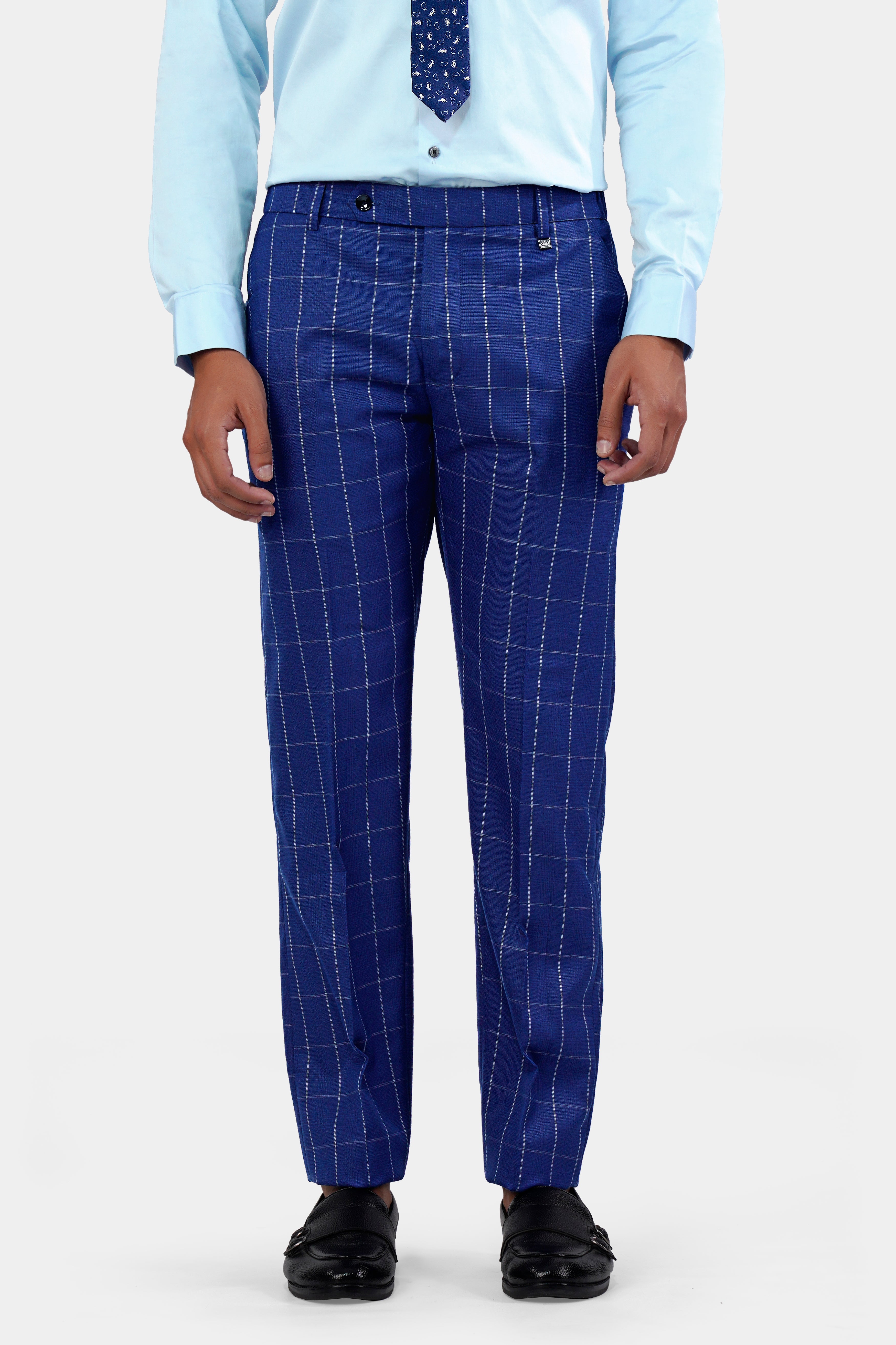 Lapis Blue Windowpane Wool Rich Double Breasted Suit ST2940-DB-36,ST2940-DB-38,ST2940-DB-40,ST2940-DB-42,ST2940-DB-44,ST2940-DB-46,ST2940-DB-48,ST2940-DB-50,ST2940-DB-52,ST2940-DB-54,ST2940-DB-56,ST2940-DB-58,ST2940-DB-60