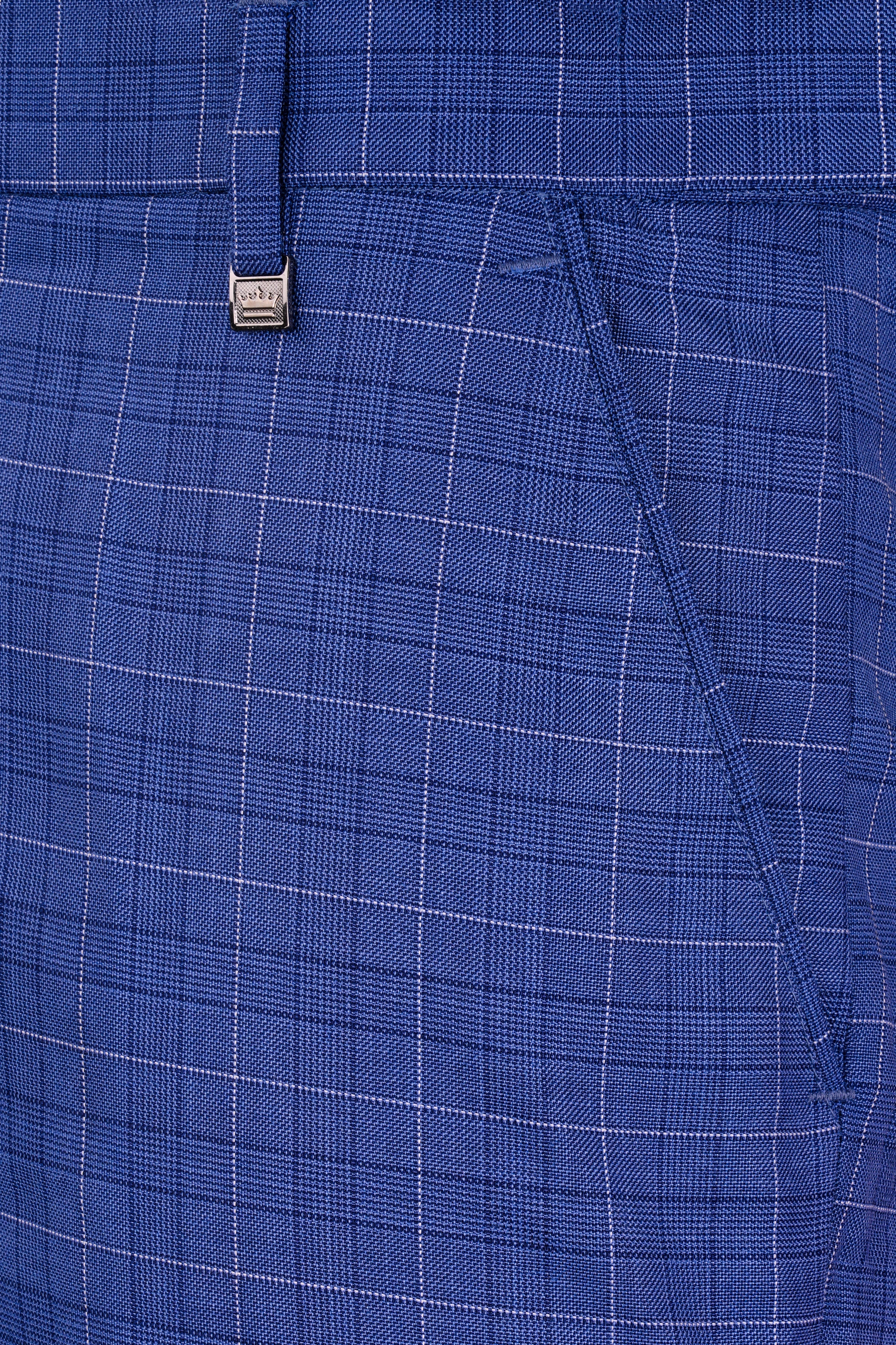 Yonder Blue Plaid Wool Rich Double Breasted Suit ST2944-DB-36,ST2944-DB-38,ST2944-DB-40,ST2944-DB-42,ST2944-DB-44,ST2944-DB-46,ST2944-DB-48,ST2944-DB-50,ST2944-DB-52,ST2944-DB-54,ST2944-DB-56,ST2944-DB-58,ST2944-DB-60