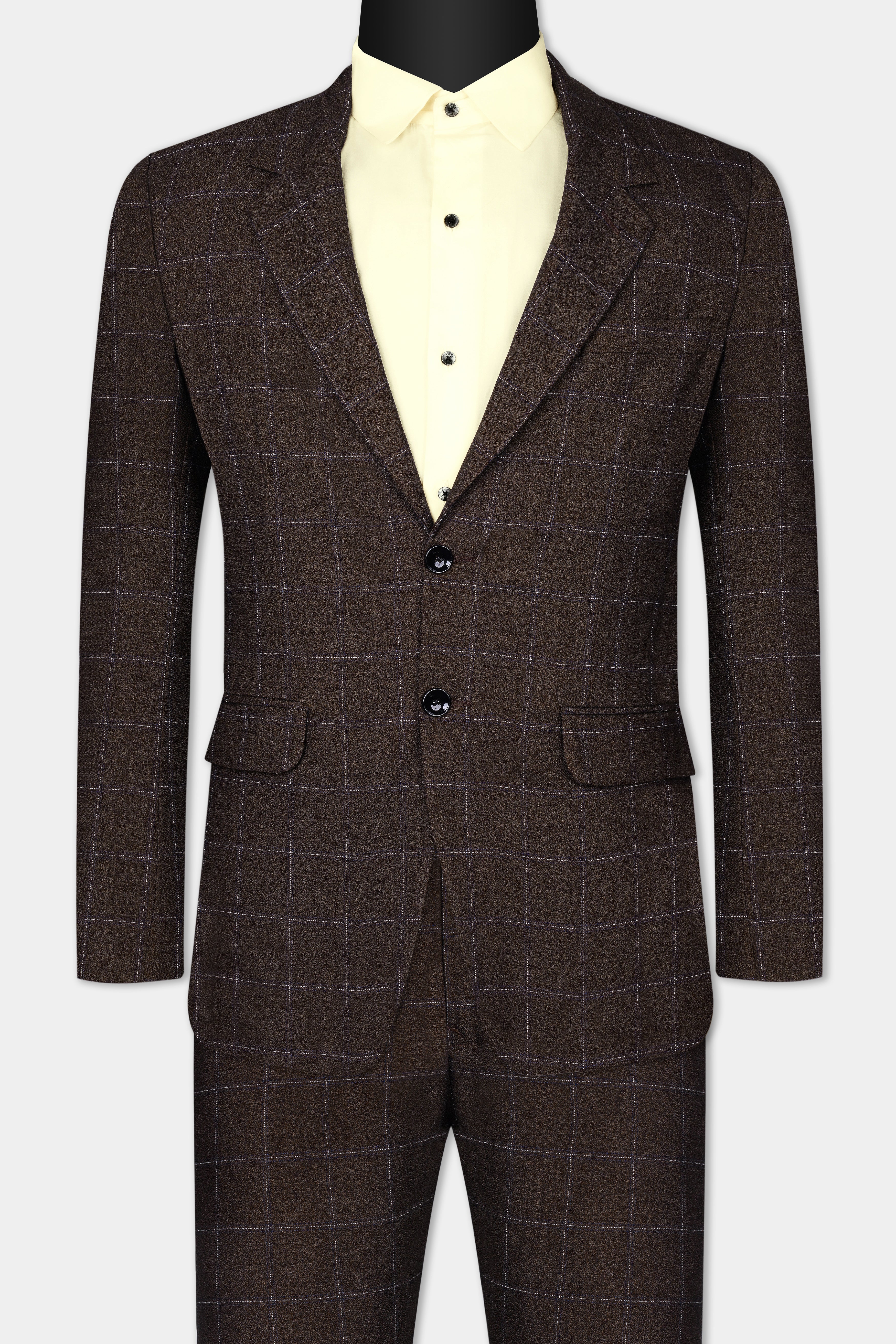 Chicory Brown Windowpane Wool Rich Suit ST2968-SB-36, ST2968-SB-38, ST2968-SB-40, ST2968-SB-42, ST2968-SB-44, ST2968-SB-46, ST2968-SB-48, ST2968-SB-50, ST2968-SB-52, ST2968-SB-54, ST2968-SB-56, ST2968-SB-58, ST2968-SB-60