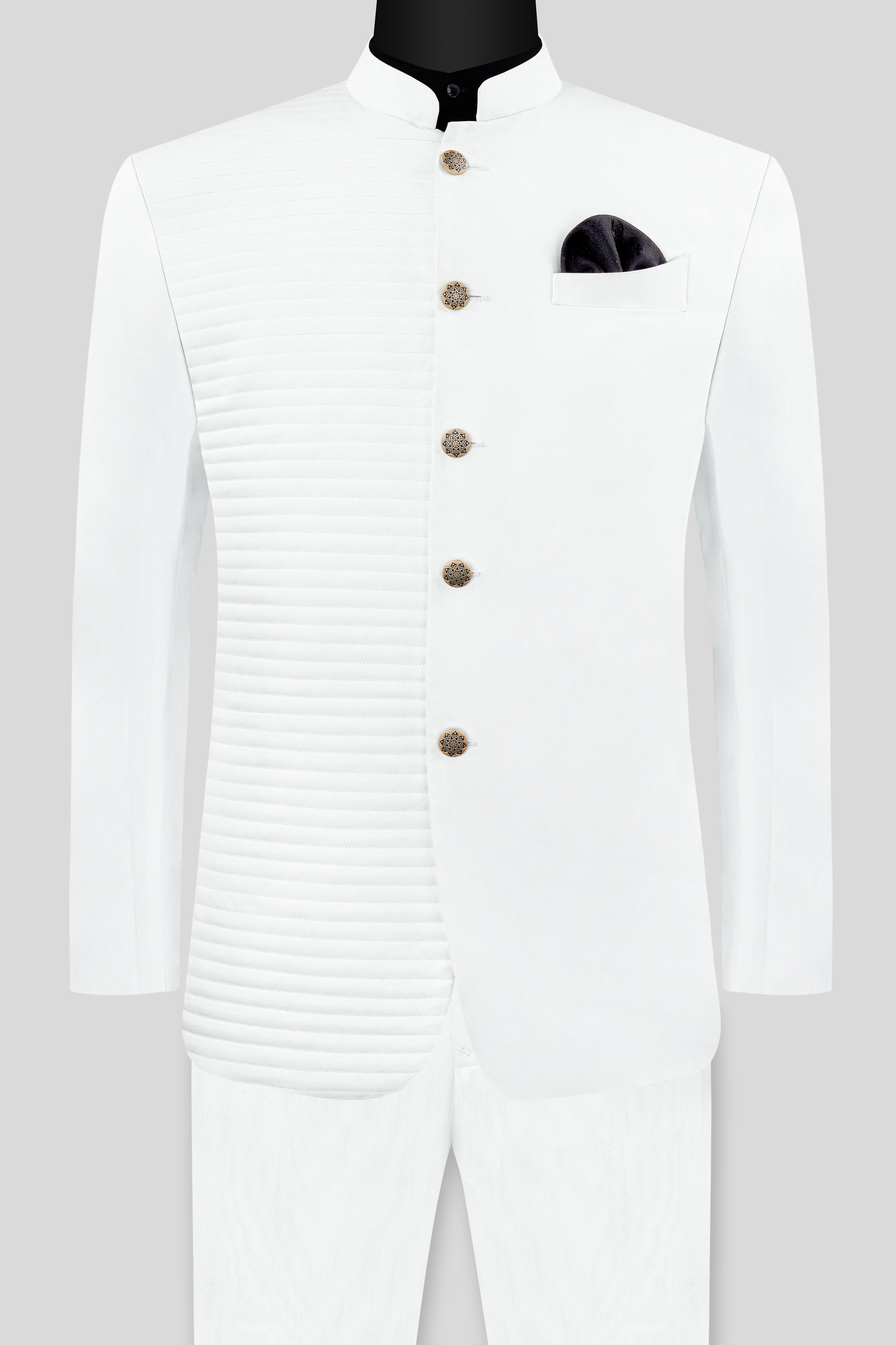 Bright White Wool Rich Bandhgala Suit ST2994-BG-D168-36, ST2994-BG-D168-38, ST2994-BG-D168-40, ST2994-BG-D168-42, ST2994-BG-D168-44, ST2994-BG-D168-46, ST2994-BG-D168-48, ST2994-BG-D168-50, ST2994-BG-D168-52, ST2994-BG-D168-54, ST2994-BG-D168-56, ST2994-BG-D168-58, ST2994-BG-D168-60