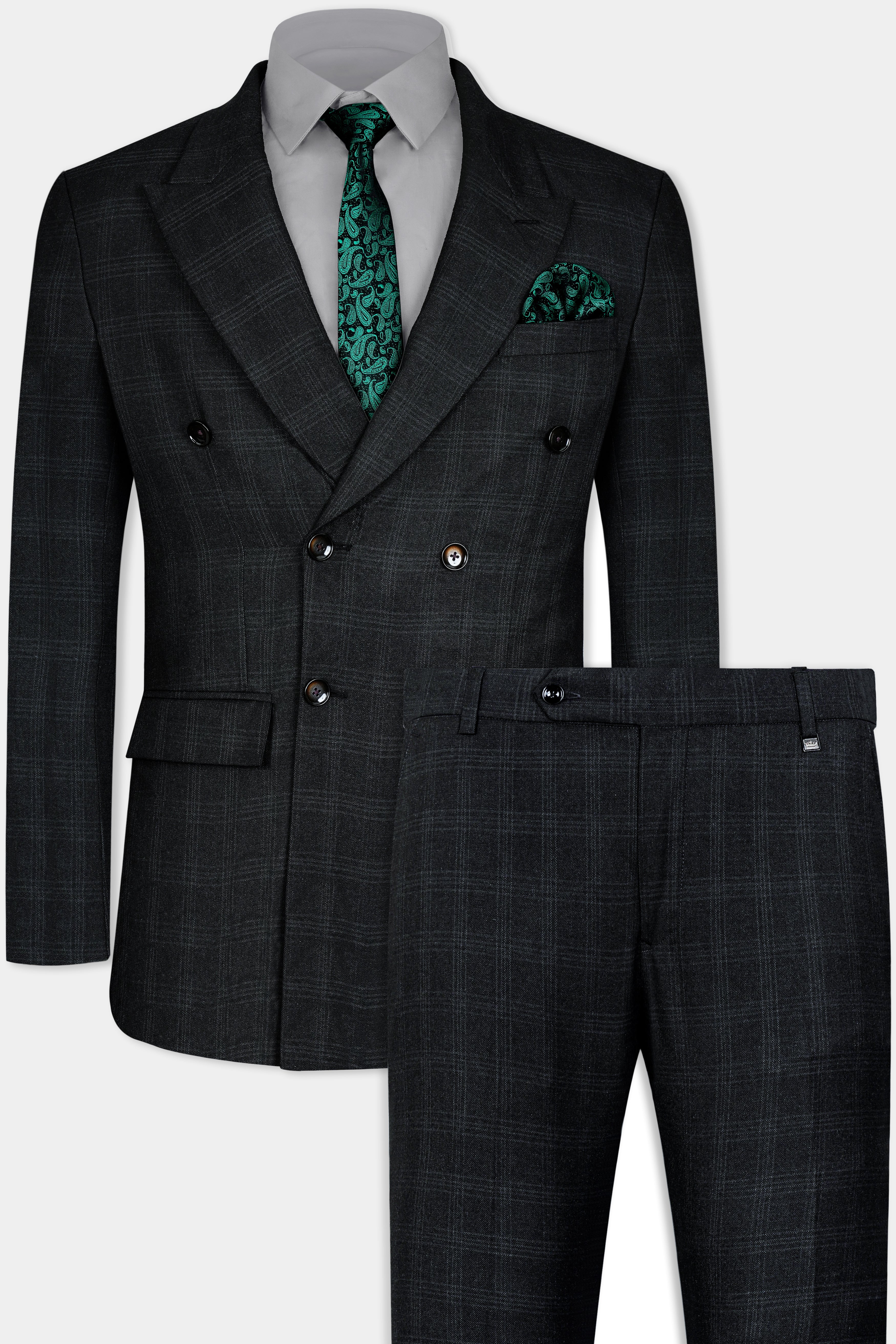 スーツ 50's style shadow double check suit s-l1200.png
