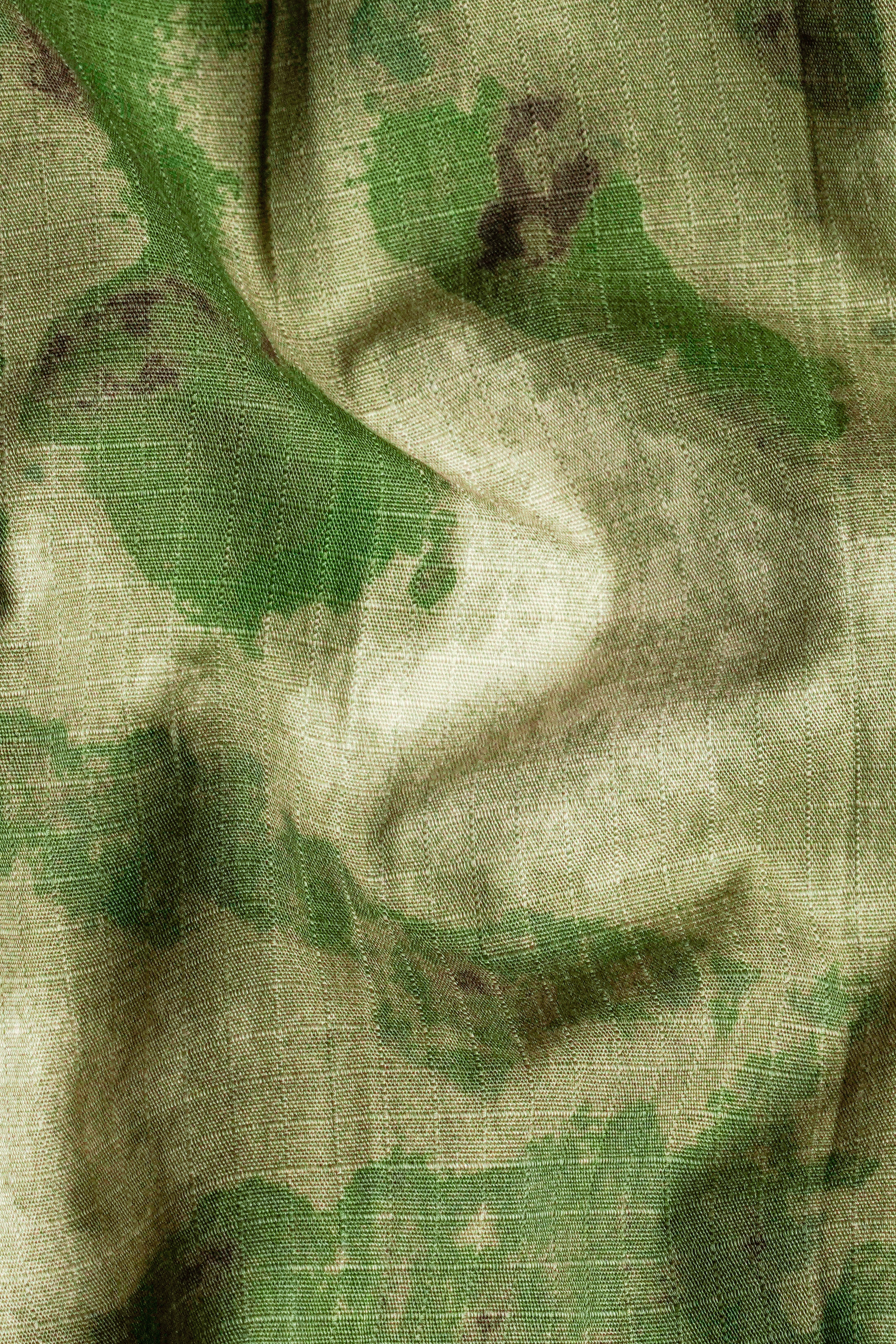 Kelp Green and Fern Green Tie Dye Printed Premium Cotton Blazer With Jade Black Jeans