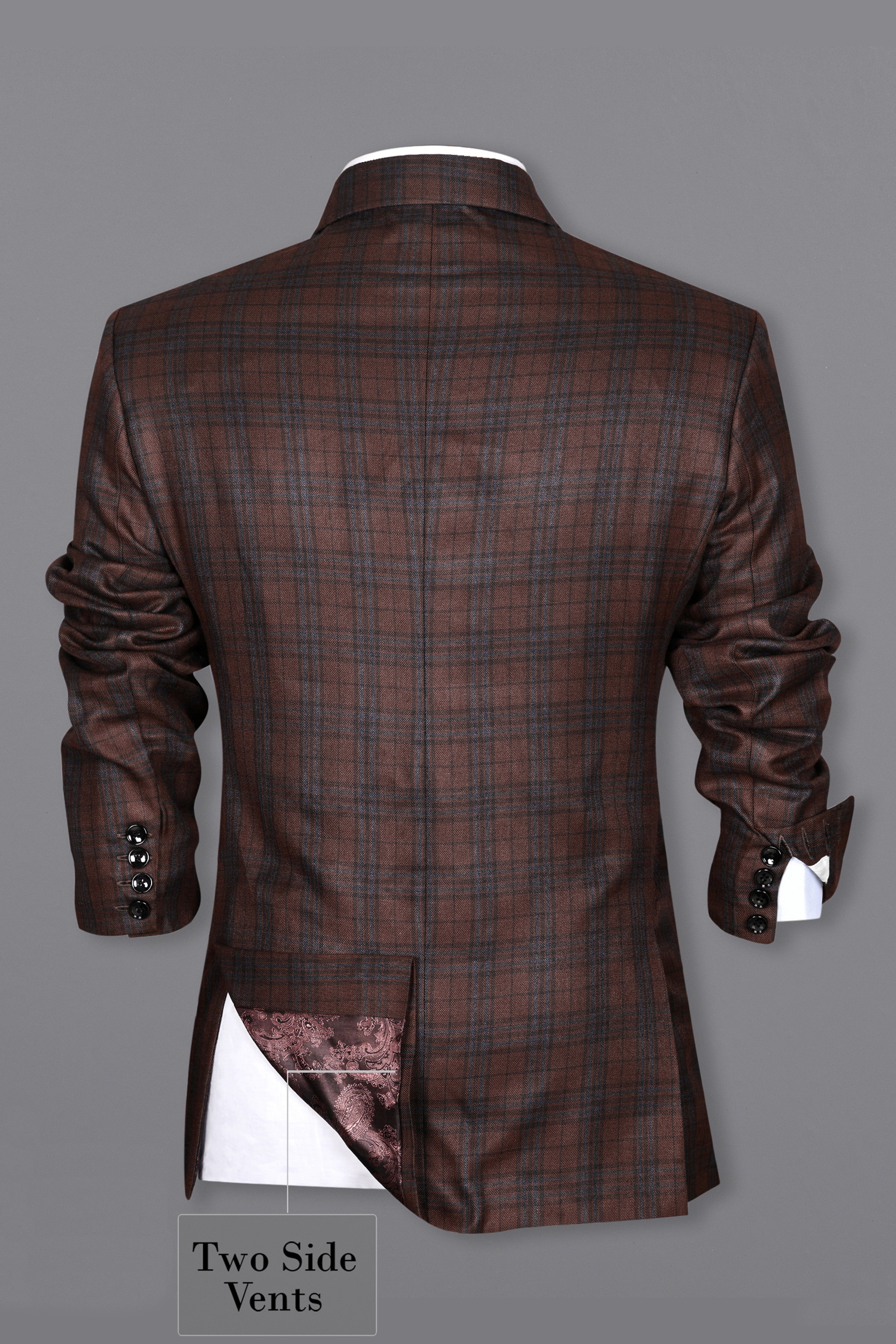 Gingerbread Plaid Wool blend Suit