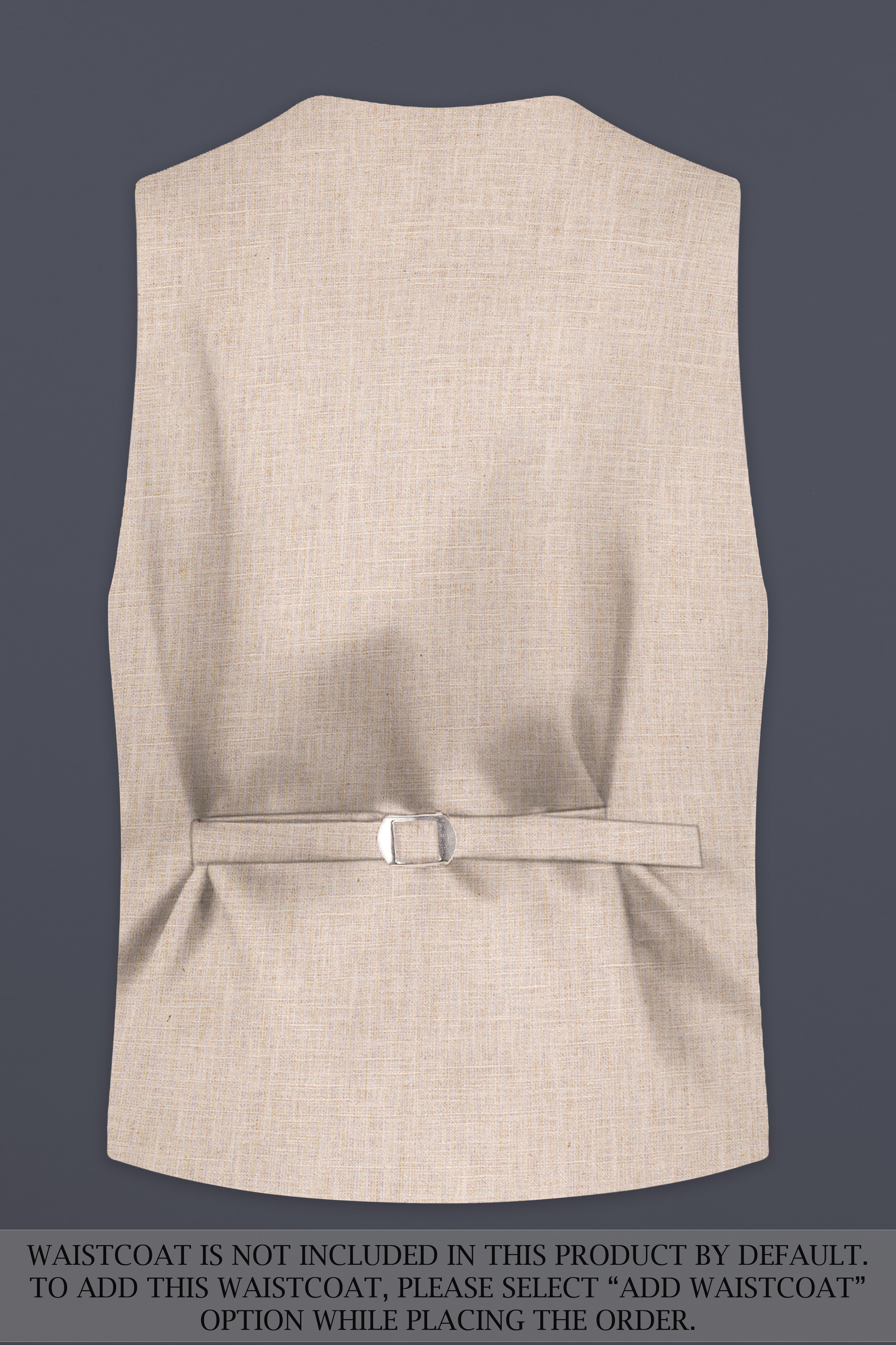 Cashmere Beige Premium Linen Double Breasted Sports Suit