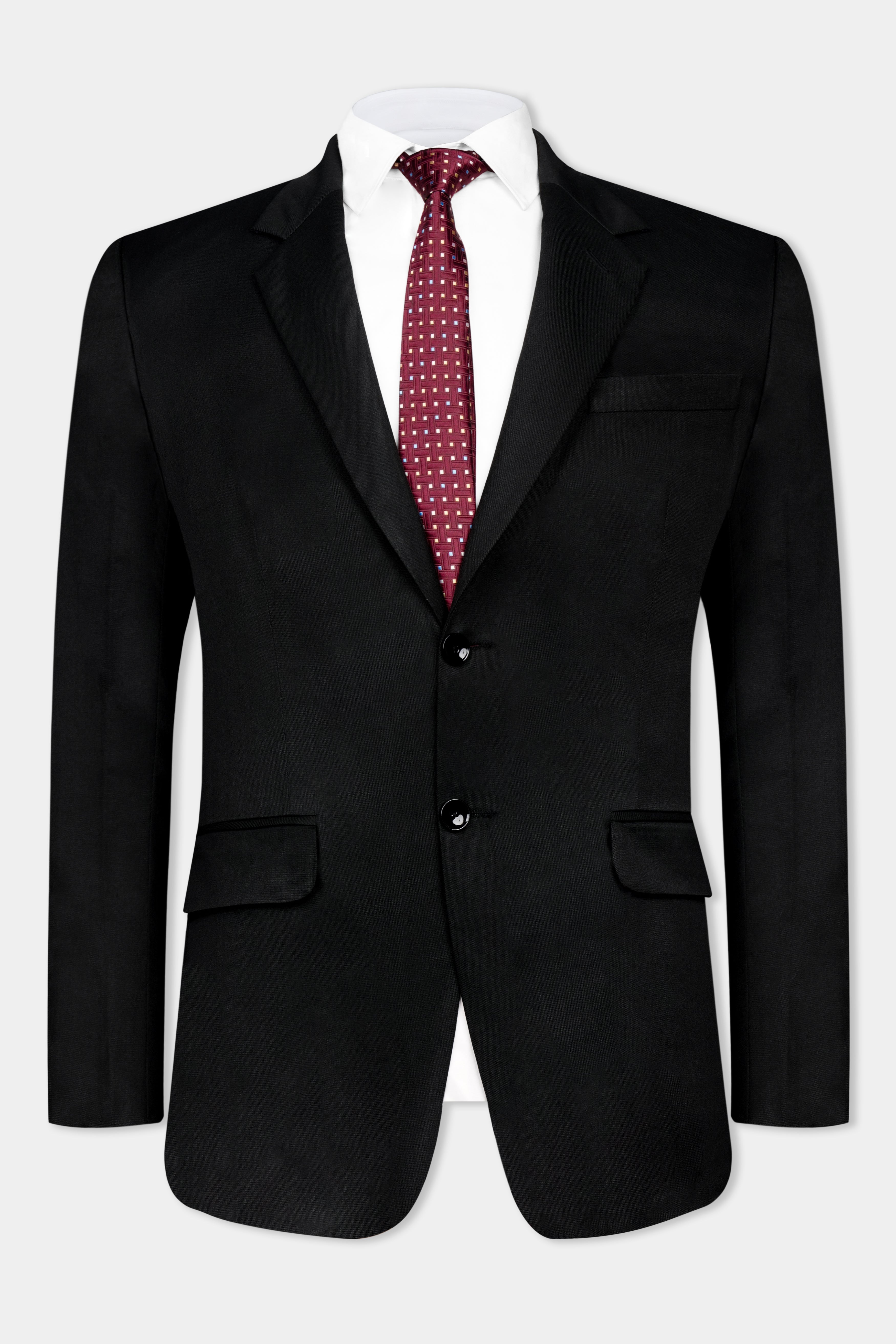 Jade Black Wool Rich Single Breasted Suit ST3052-SB-36, ST3052-SB-38, ST3052-SB-40, ST3052-SB-42, ST3052-SB-44, ST3052-SB-46, ST3052-SB-48, ST3052-SB-50, ST3052-SB-52, ST3052-SB-54, ST3052-SB-56, ST3052-SB-58, ST3052-SB-60