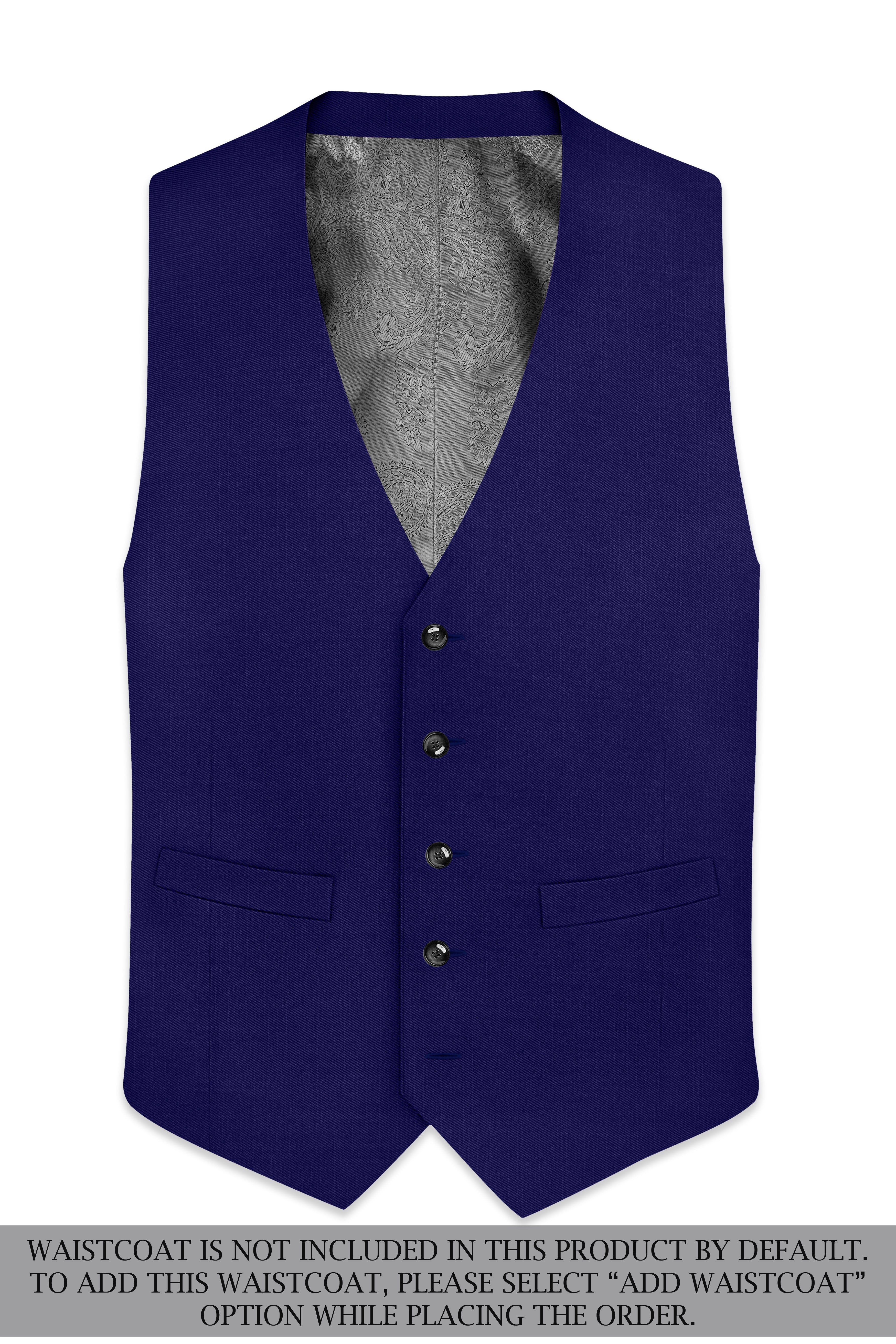 Admiral Blue Wool Rich Single Breasted Suit